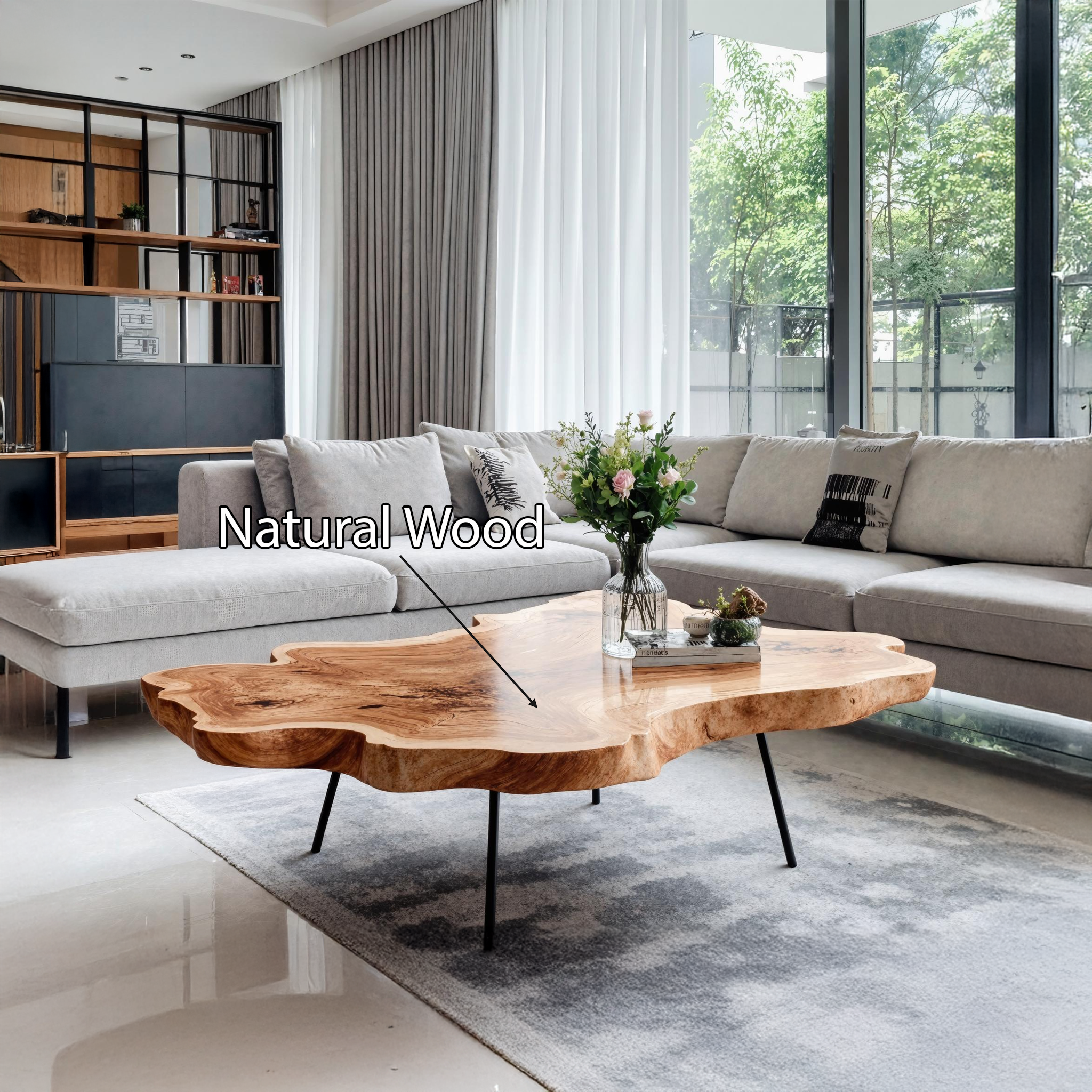 Mid Century Coffee Table For Elegant Room Setting SILDTTNCF024