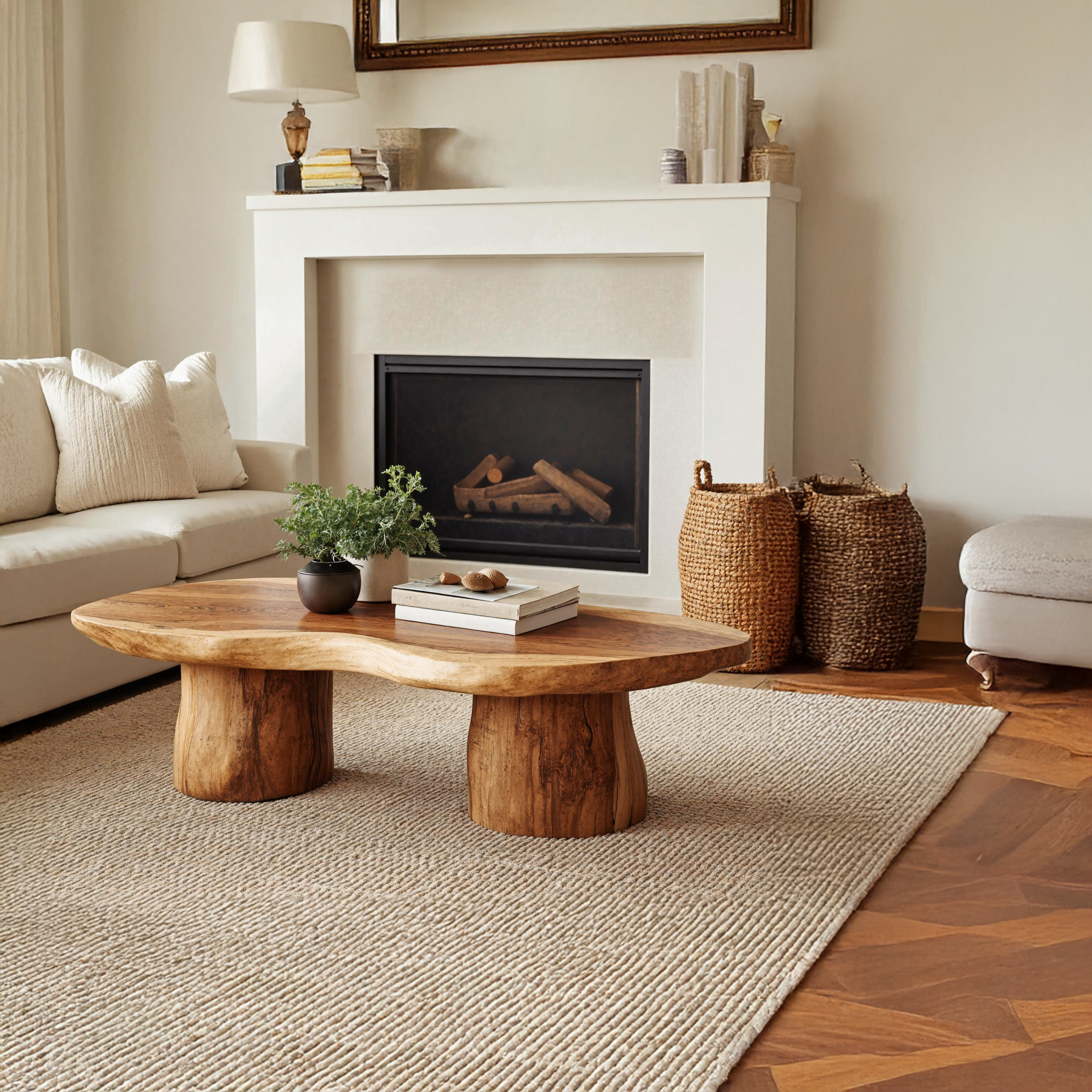 Rustic Farmhouse Wood Coffee Table Living Room Decor SILDTCF100