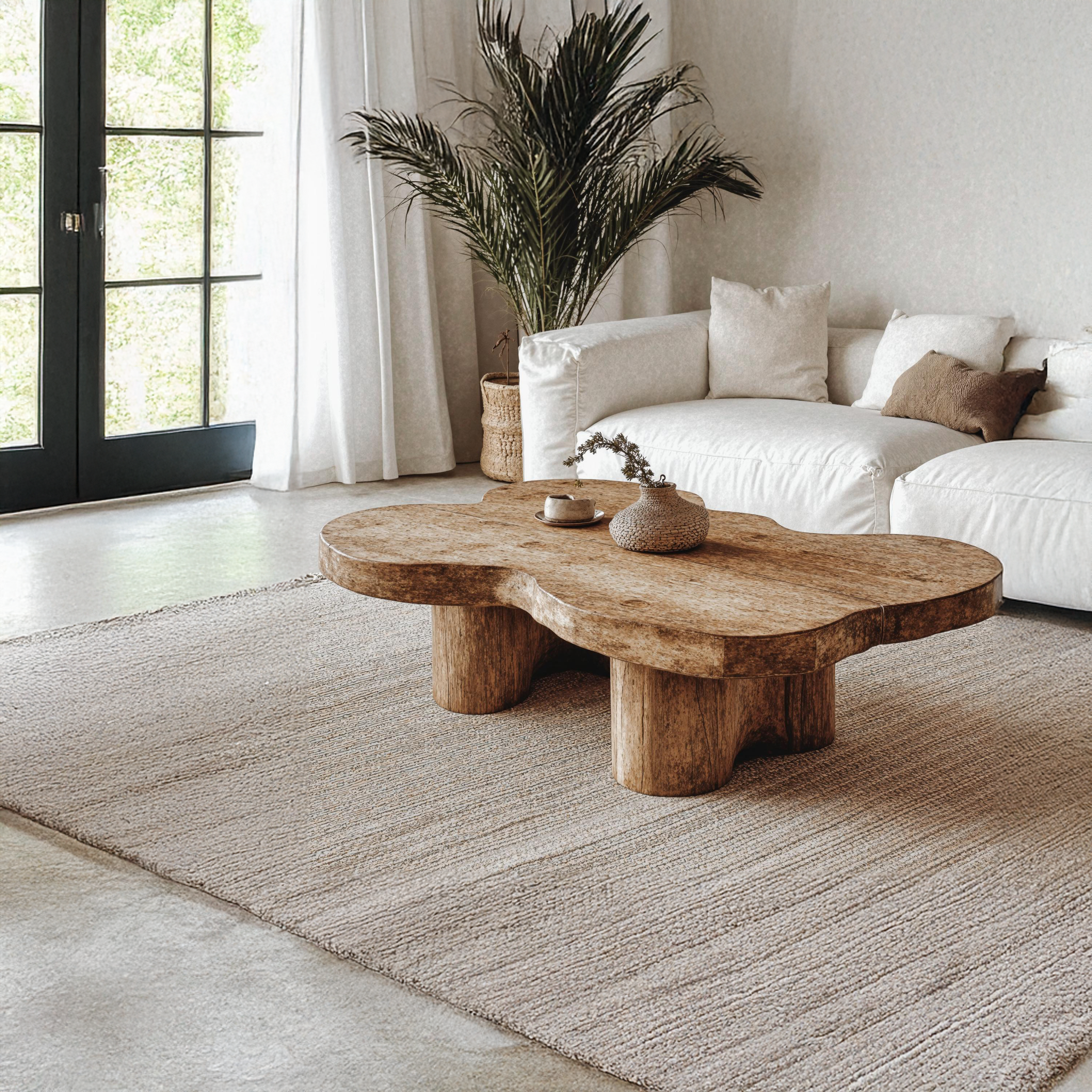 Farmhouse Style Wood Coffee Table For Country Homes SILDTCF093