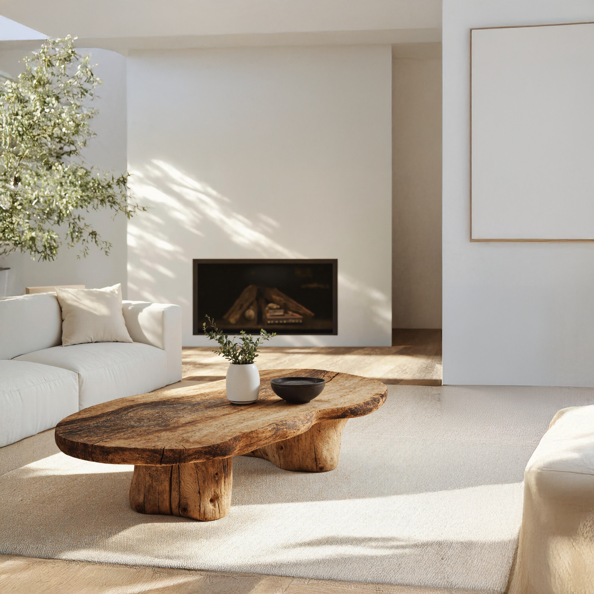 Vintage Style Wooden Coffee Table For Cozy Spaces SILDTCF090