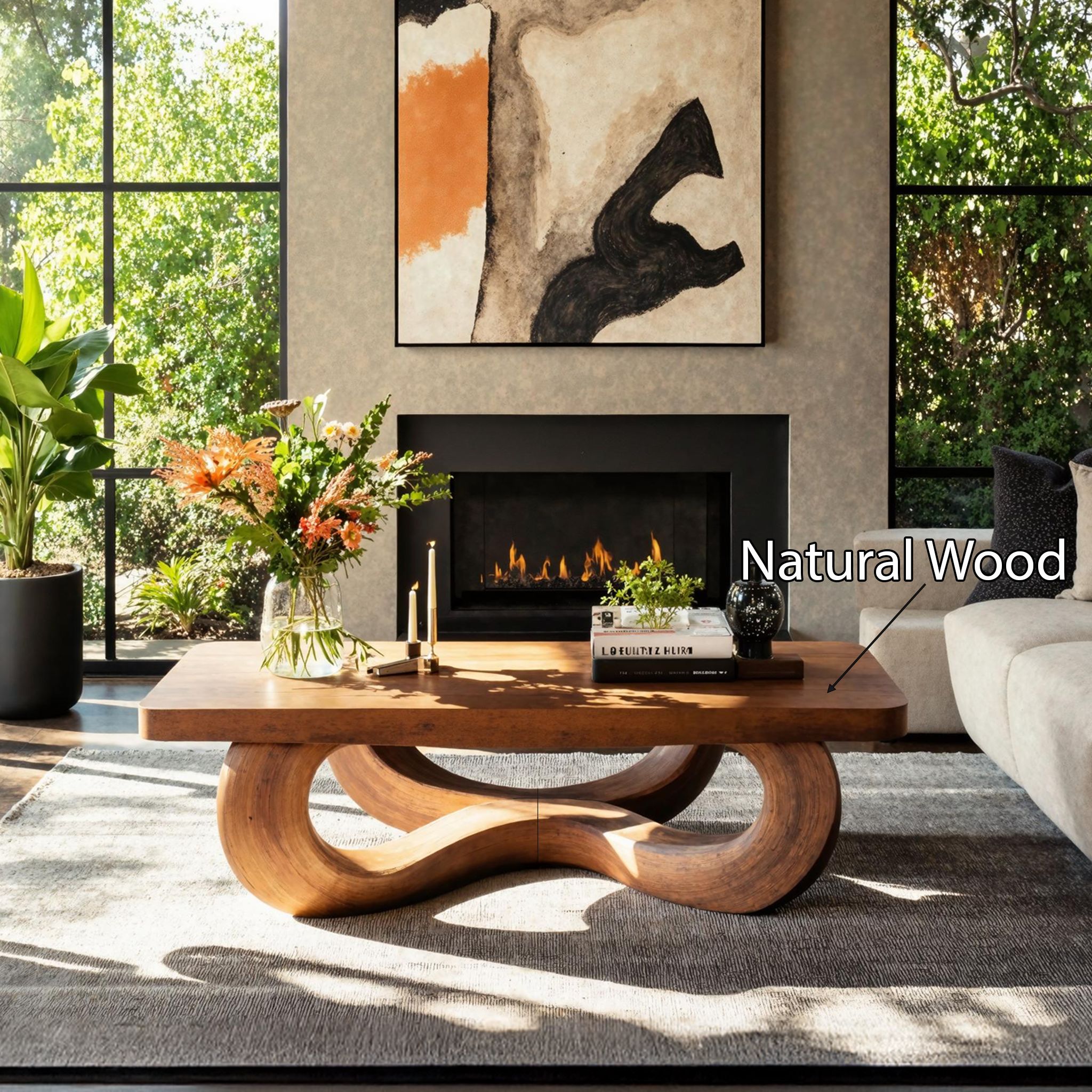 Rustic Solid Wood Table For Eclectic Interiors SILDTTNCF023