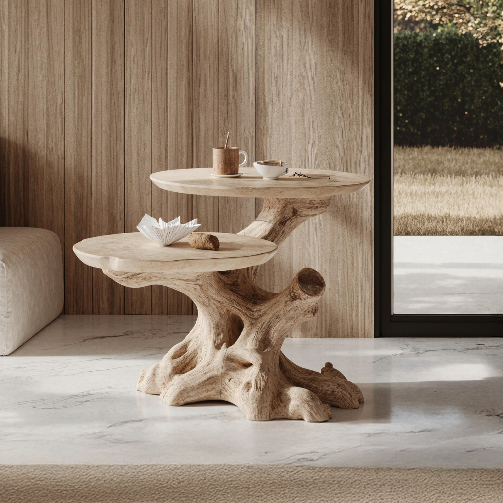 Rustic Solid Wood End Table Living Room Decor SILDTTNEN012