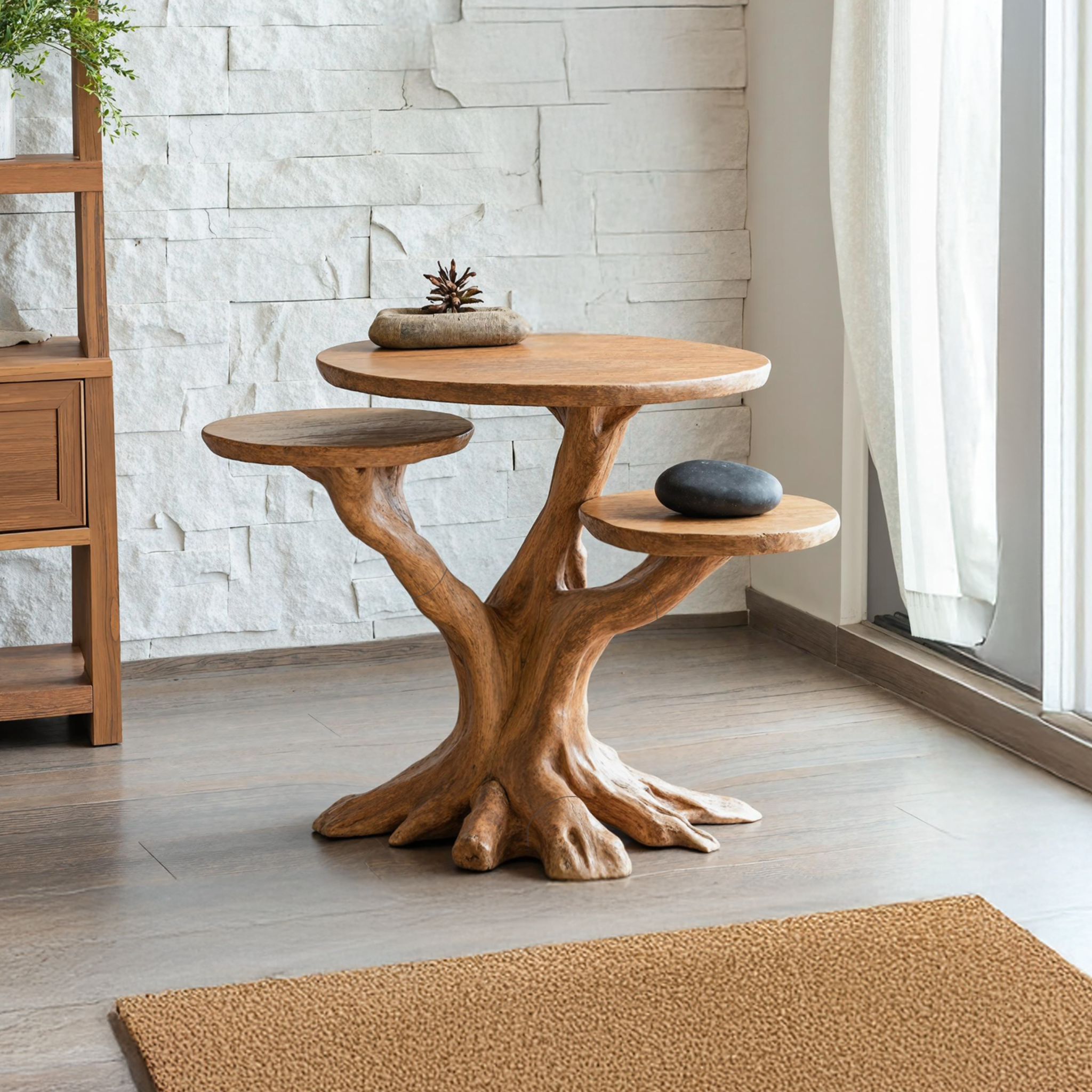 Farmhouse Live Edge End Table Living Room Decor SILDTTNEN002