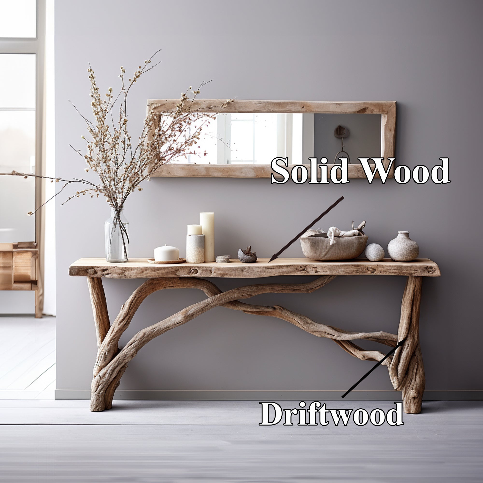 Rustic Entryway Console Table Handcrafted Farmhouse Homes SILDTCS018