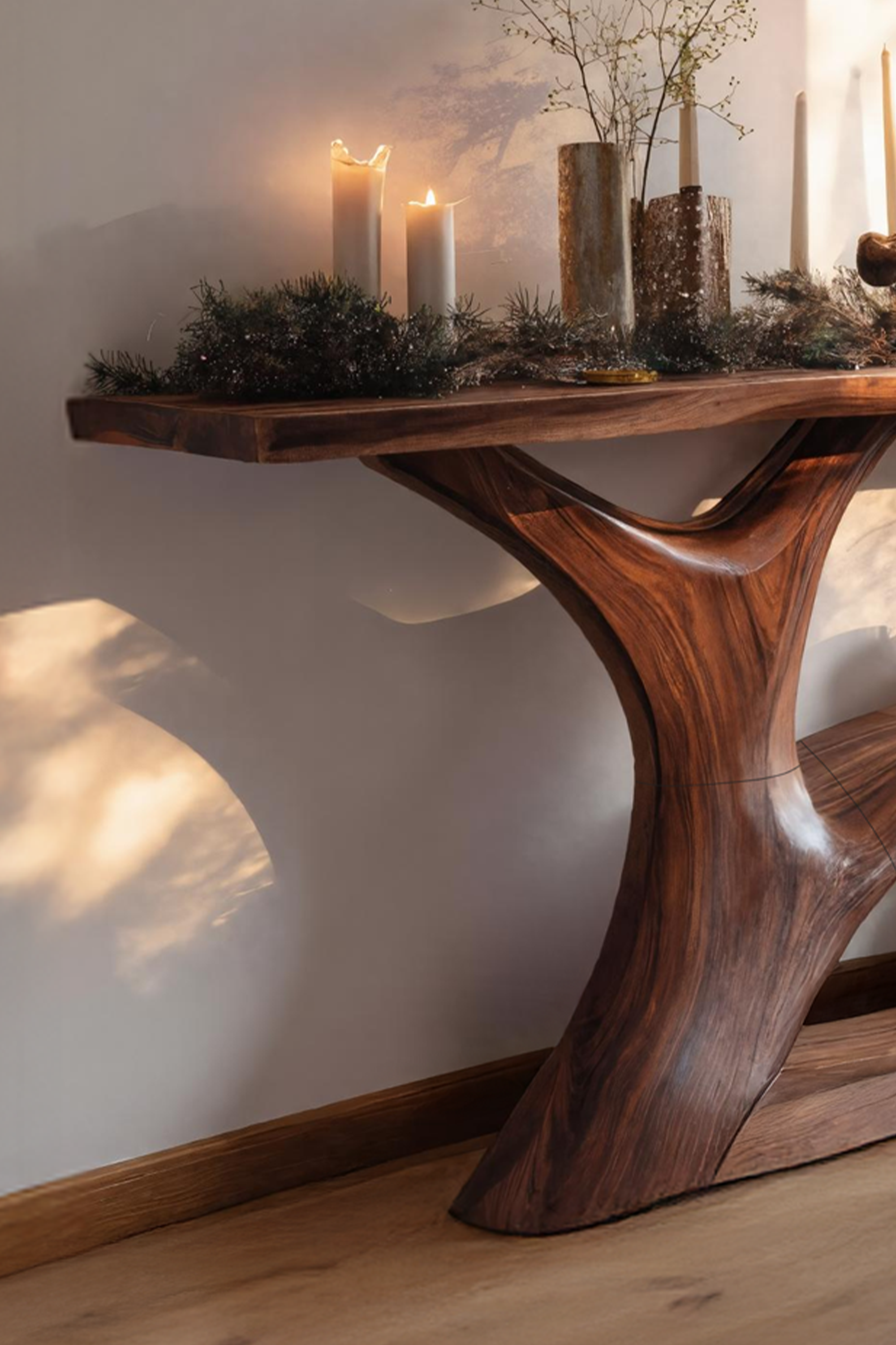 Modern Wooden Console Table For Holiday Living Room Furniture SILDTTNCSC007