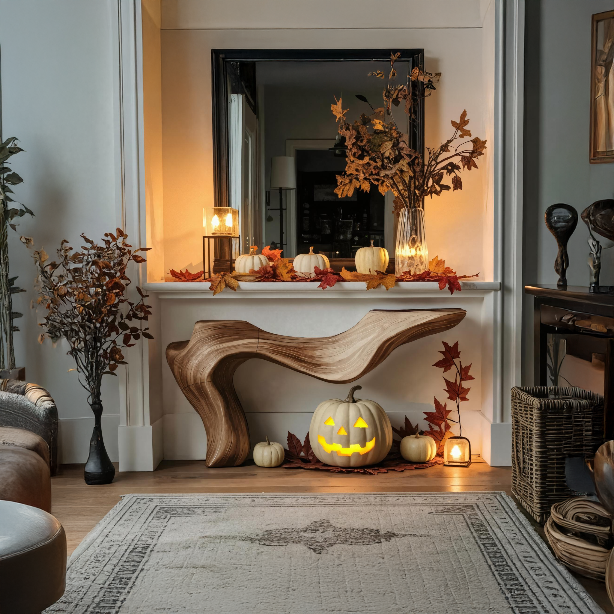 Modern Live Edge Coffee Table For Furniture Decor Halloween Decoration SILDTTNHCS005