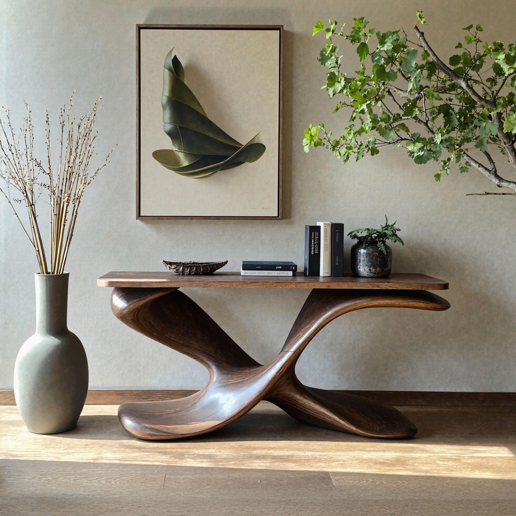 Mid Century Entryway Table For Living Room SILDTTNCS216