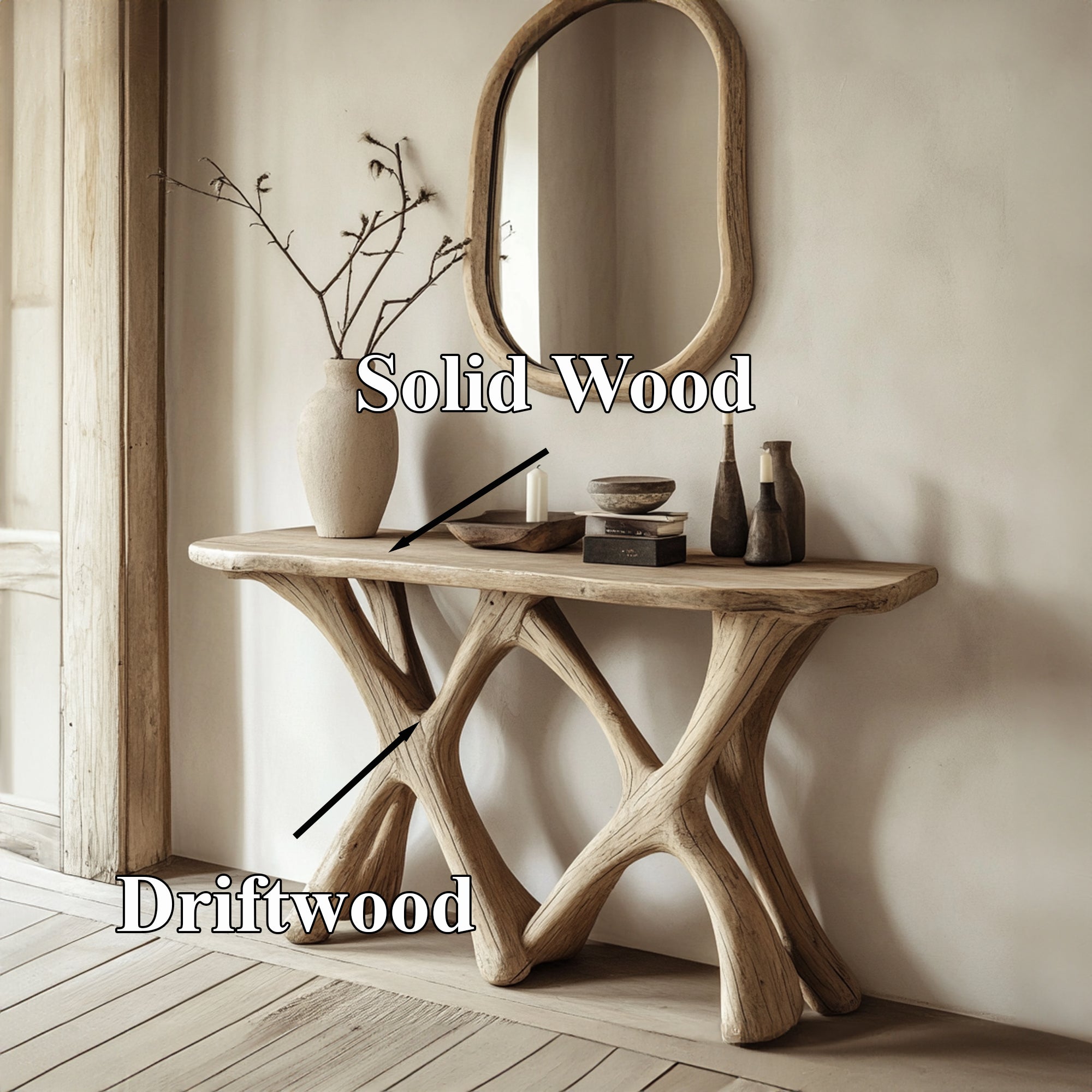 Curve Console Table Entryway SILDTCS045
