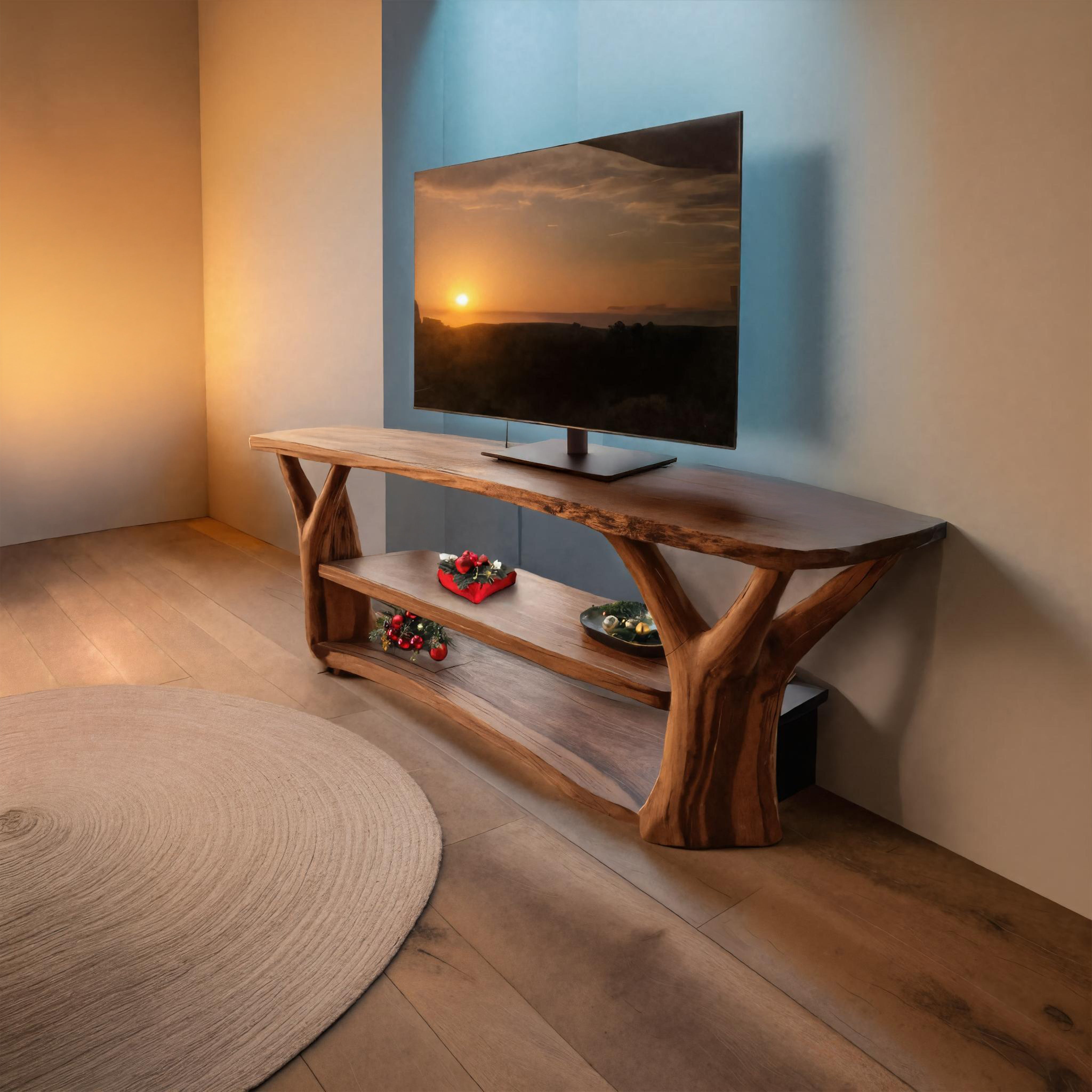 Mid Century Solid Wood TV Console For Christmas Gift Ideas SILDTTRCTV025