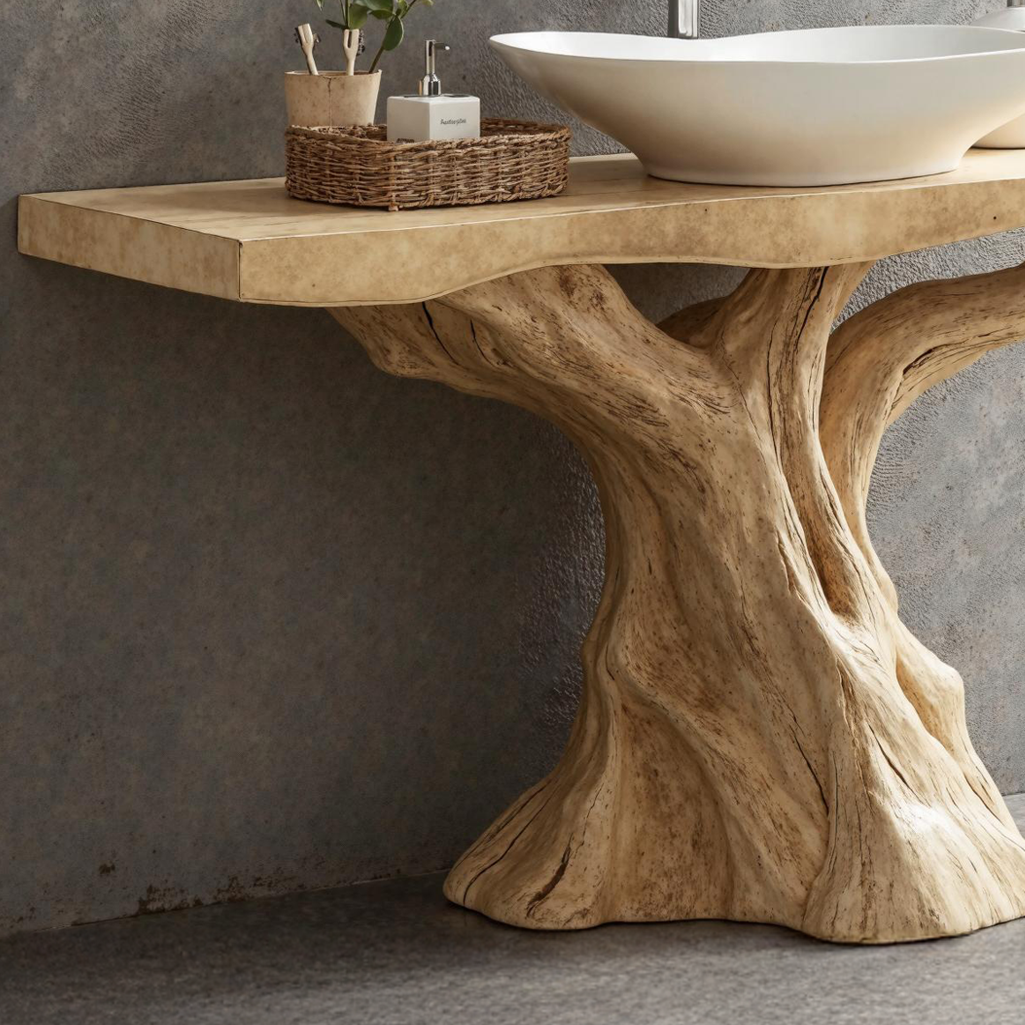 Mid-Century Wood Bathroom Vanity For Stylish Retro Bathrooms SILDTBRV144