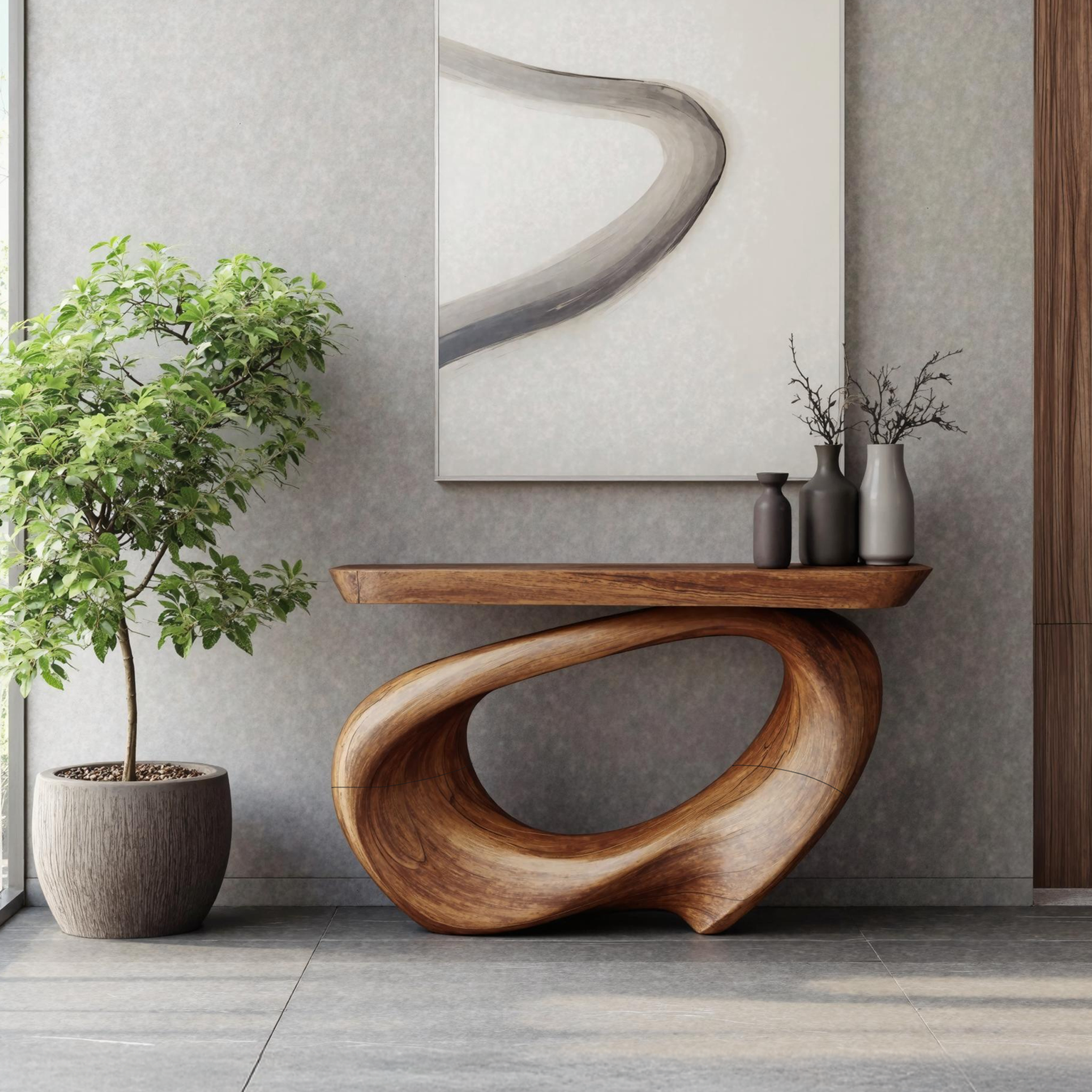 Rustic Live Edge Console Table Entryway Design SILDTTNCS215