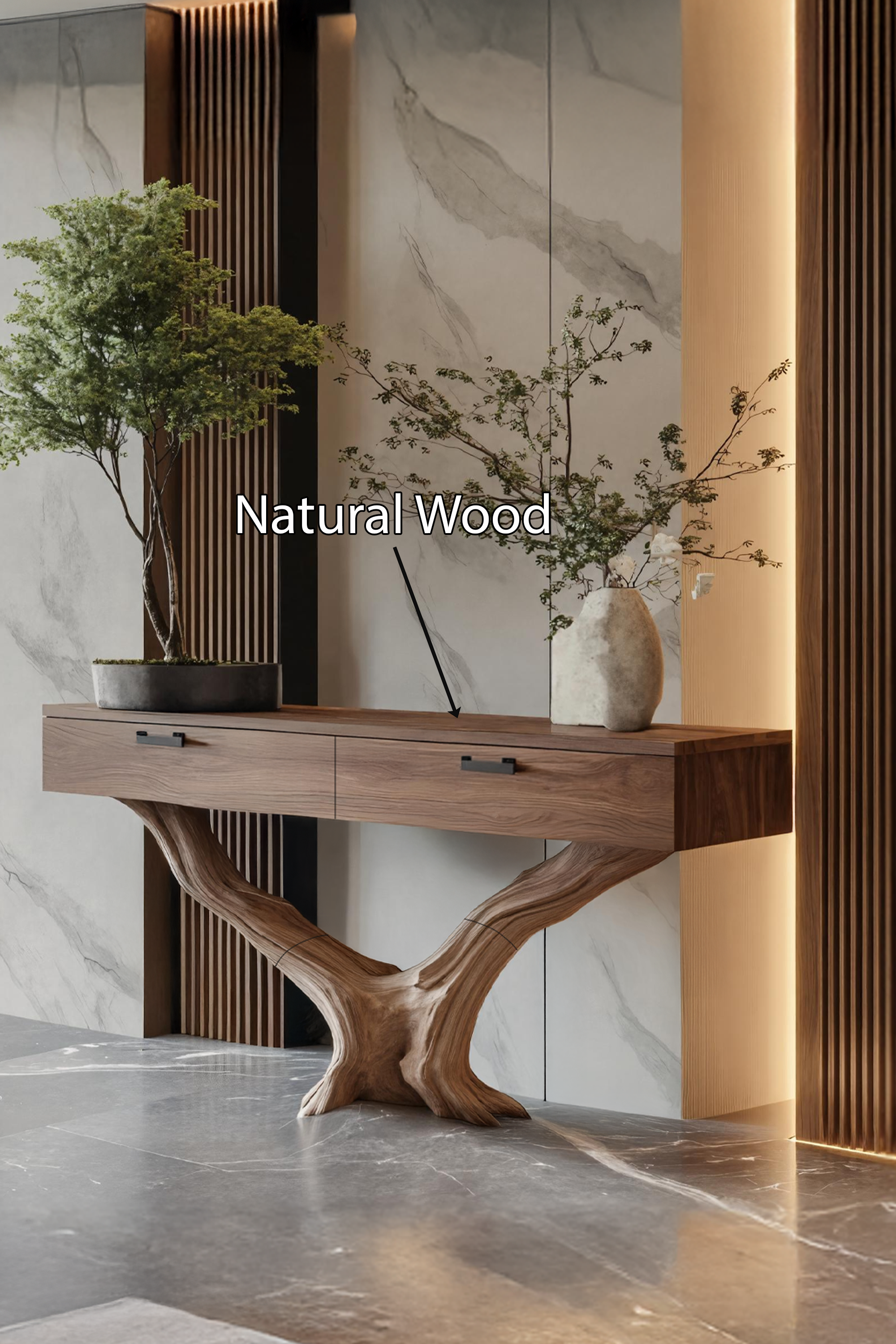 Rustic Wooden Console Table For Entryway Design Vintage Farmhouse SILDTTNCS005