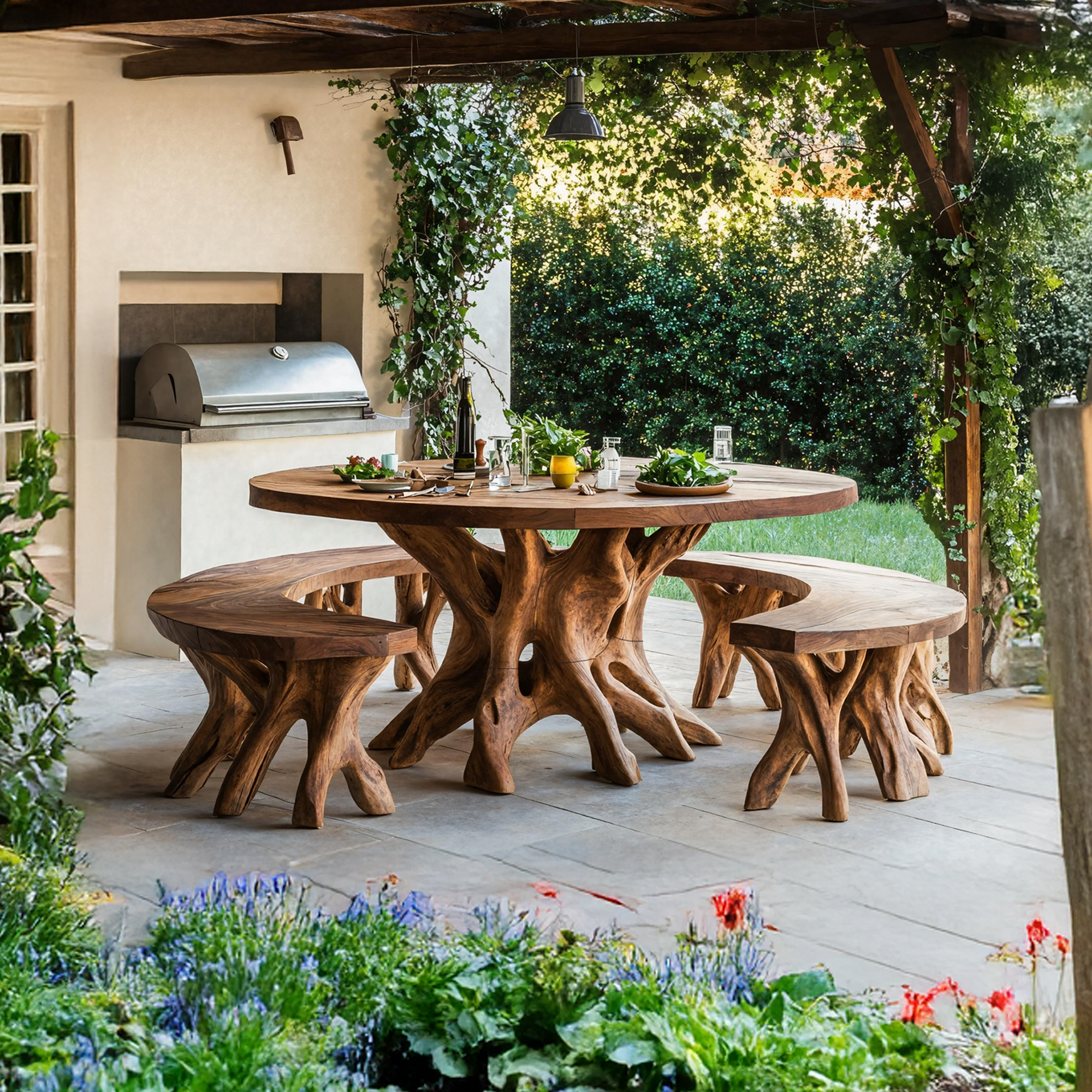 Rustic Kitchen Table For Natural Living Spaces SILDTTRDN007