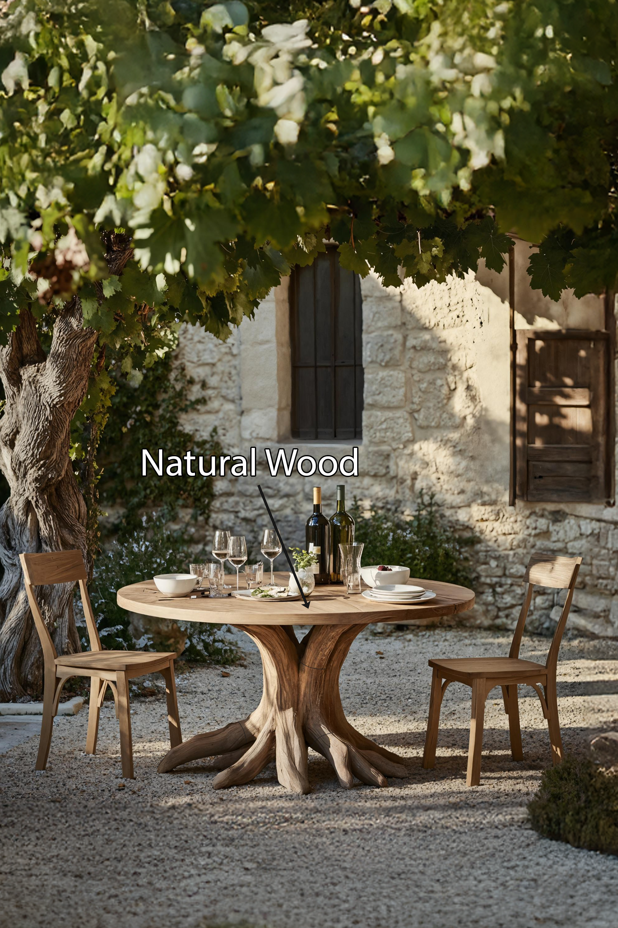 Handcrafted Wood Dining Table For Kitchen Interior SILDTTNDN011