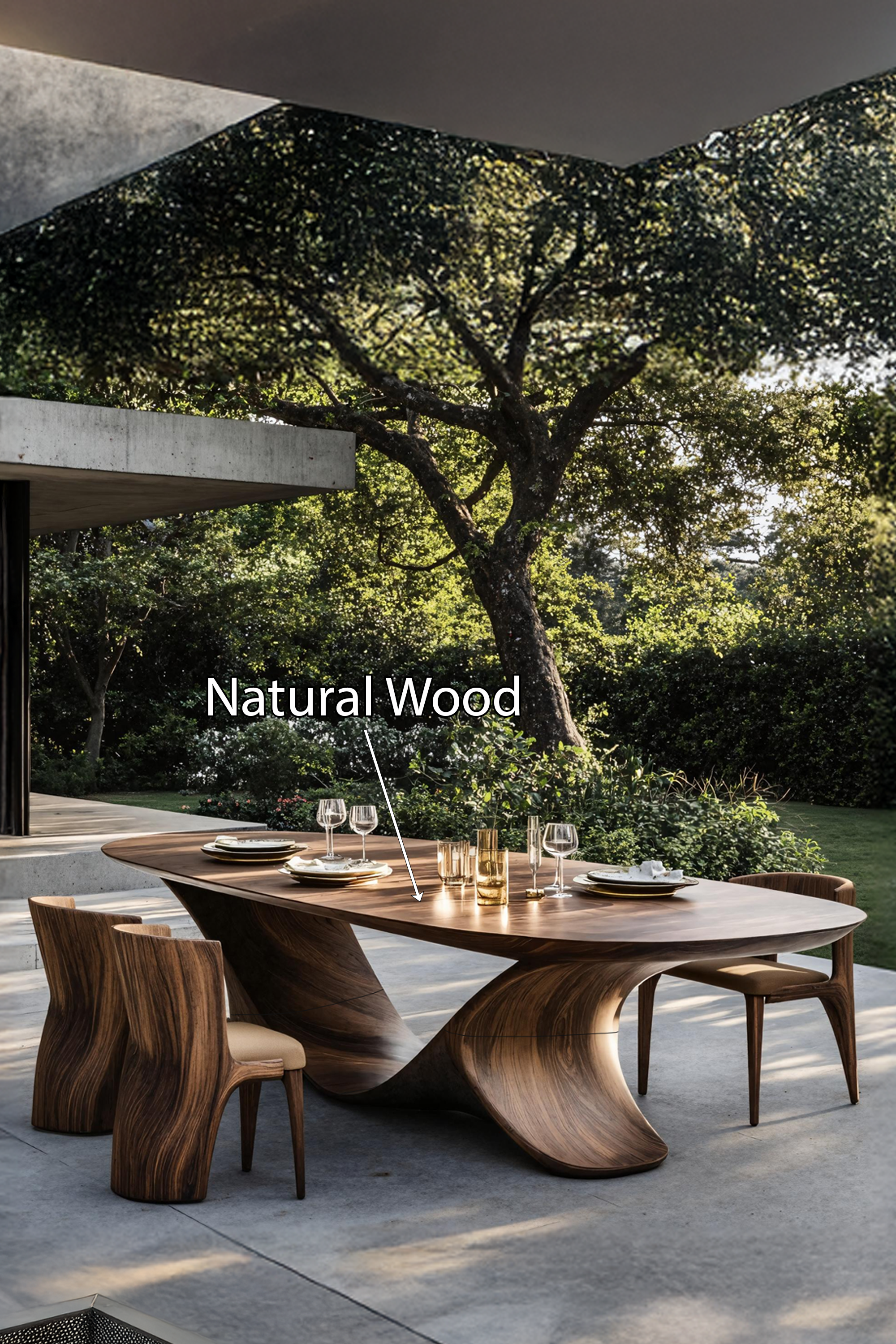 Rustic Wood Table For Natural Home Furnishing SILDTTNDN013