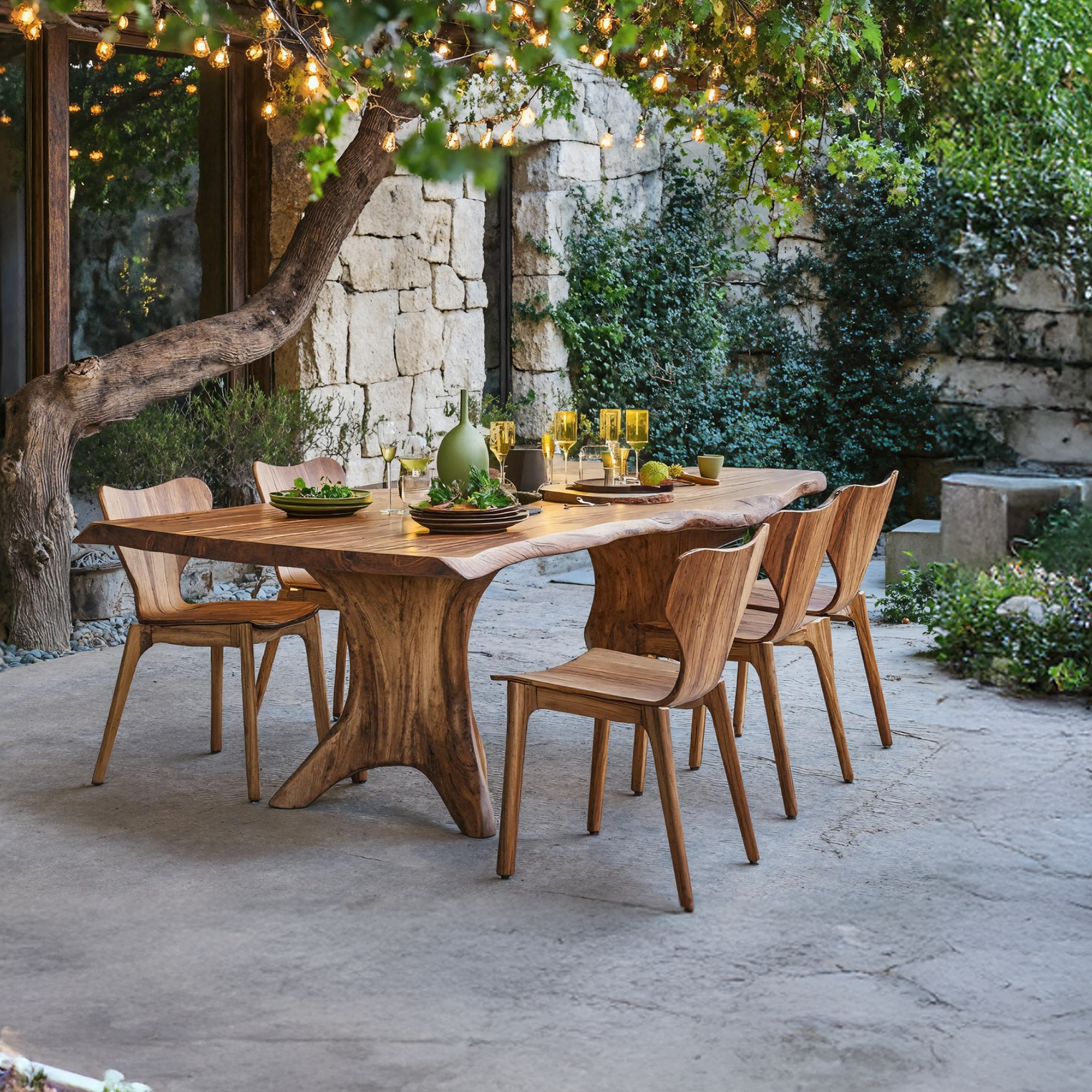 Rustic Wood Dining Table For Traditional Style Homes SILDTTRDN013