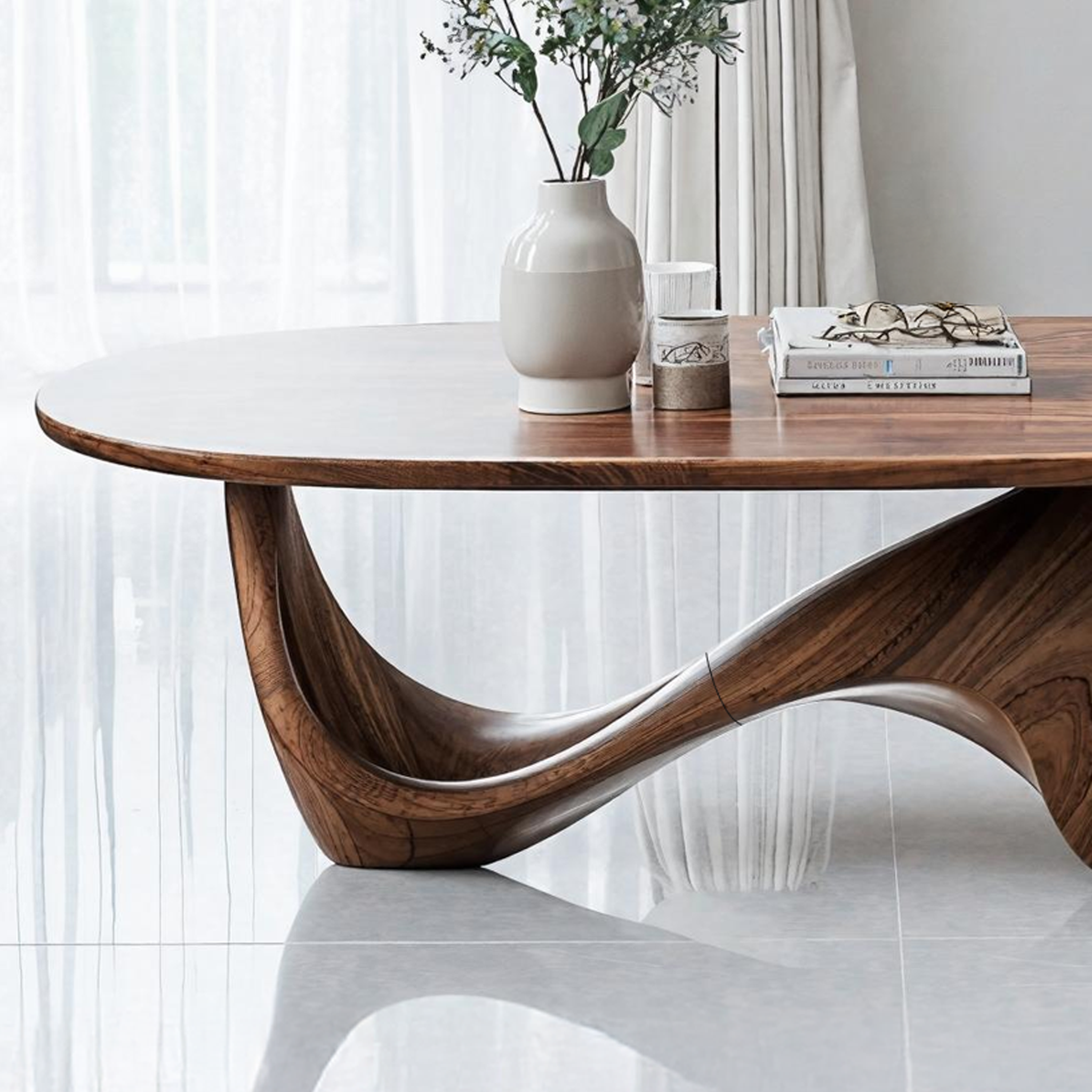 Rustic Solid Wood Table For Cozy Room Setup SILDTTRCF019