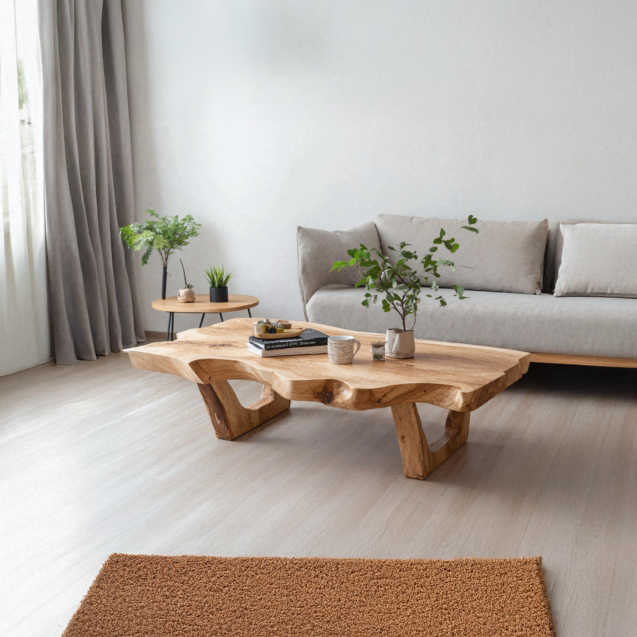 Mid Century Wooden Coffee Table For Living Room Decor SILDTCF133
