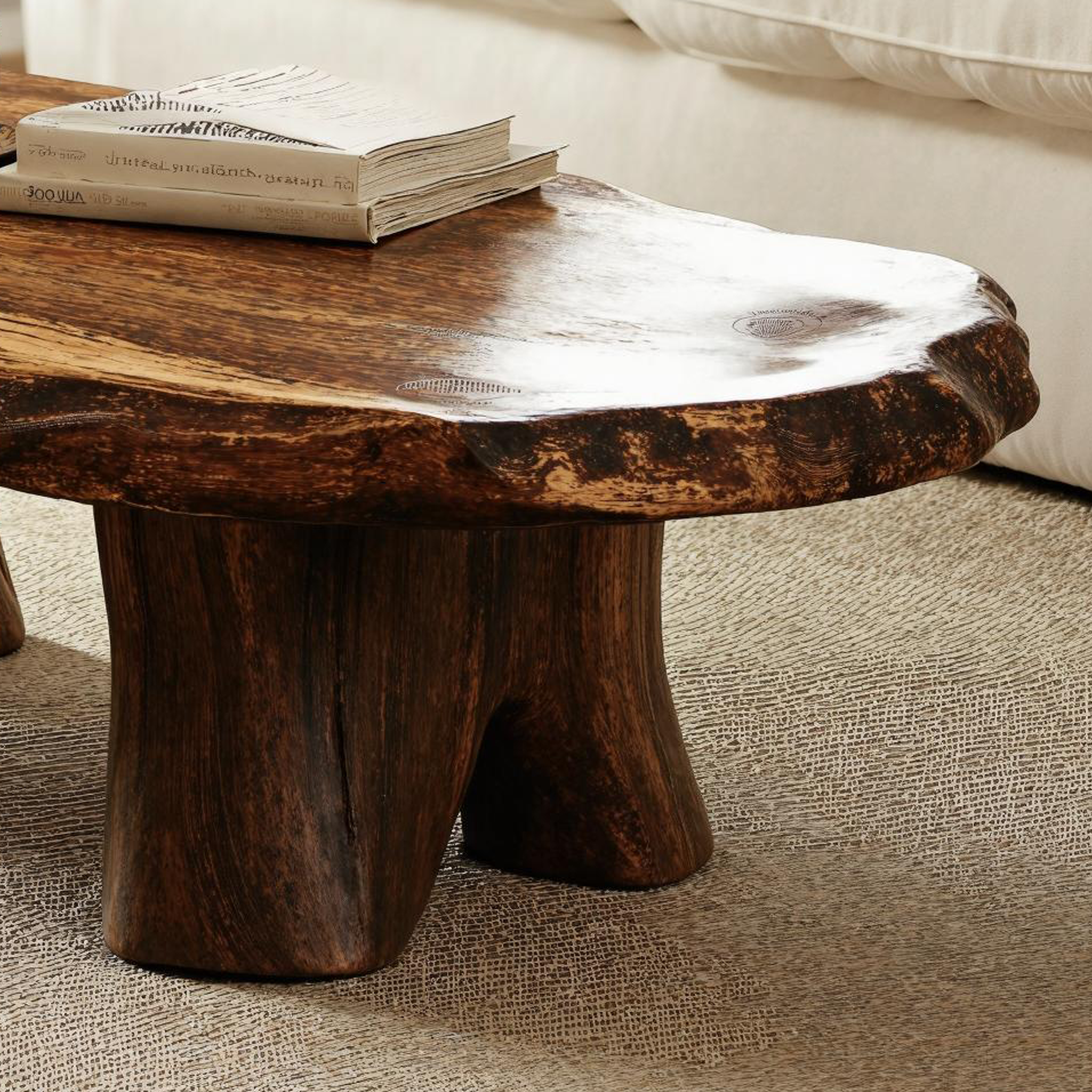 Rustic Wood Coffee Table For Living Room Decor SILDTCF088