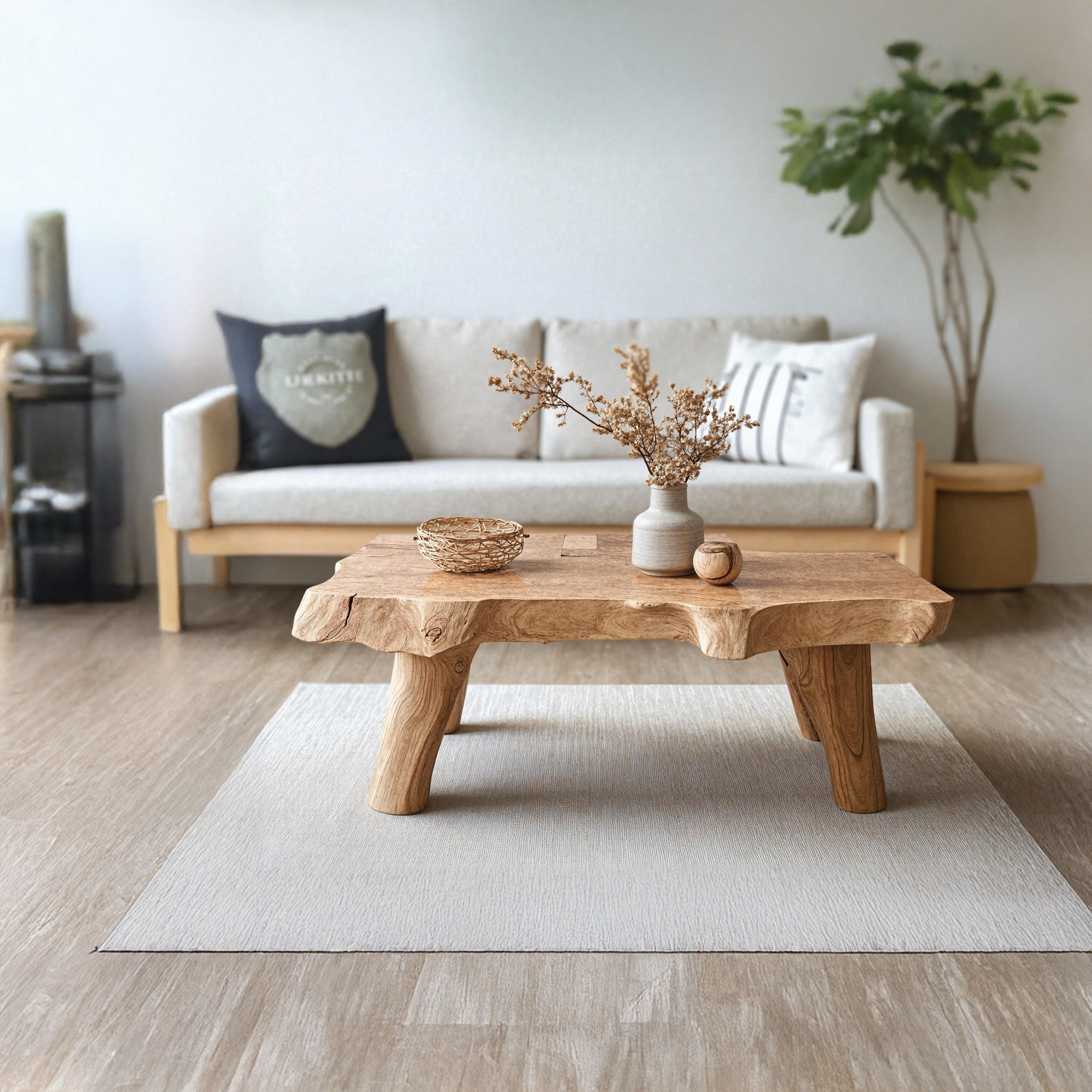 Vintage Solid Wood Coffee Table For Entryway Decor SILDTCF136
