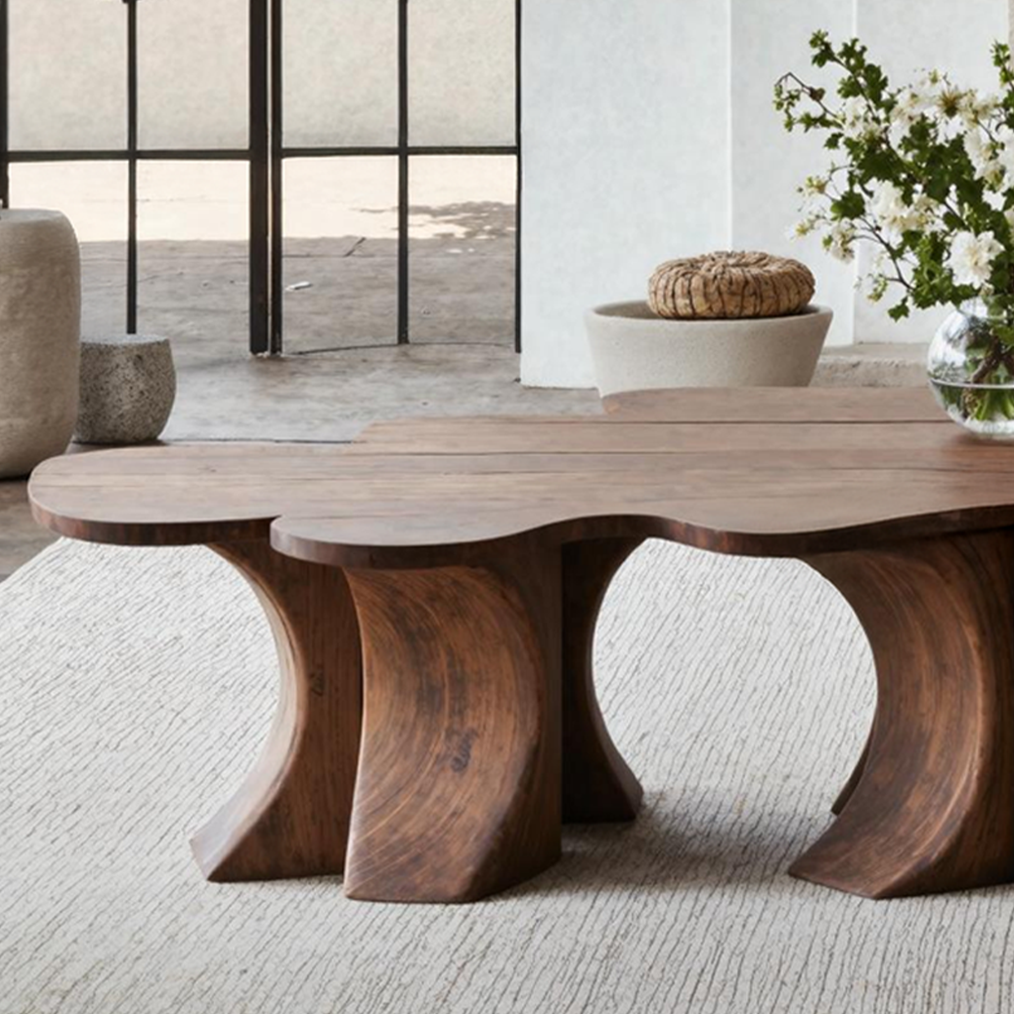 Rustic Coffee Table For Wooden Home Atmosphere SILDTTNCF018