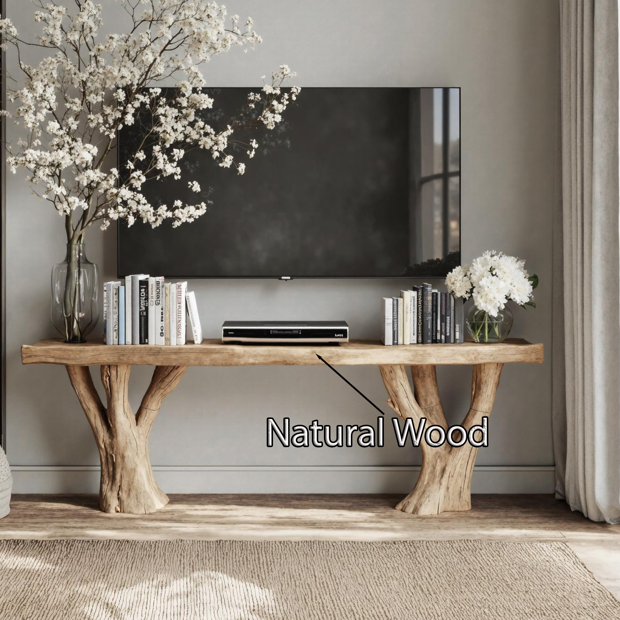 Farmhouse Handcrafted TV Cabinet For Hallway And Living Room SILDTTVC022