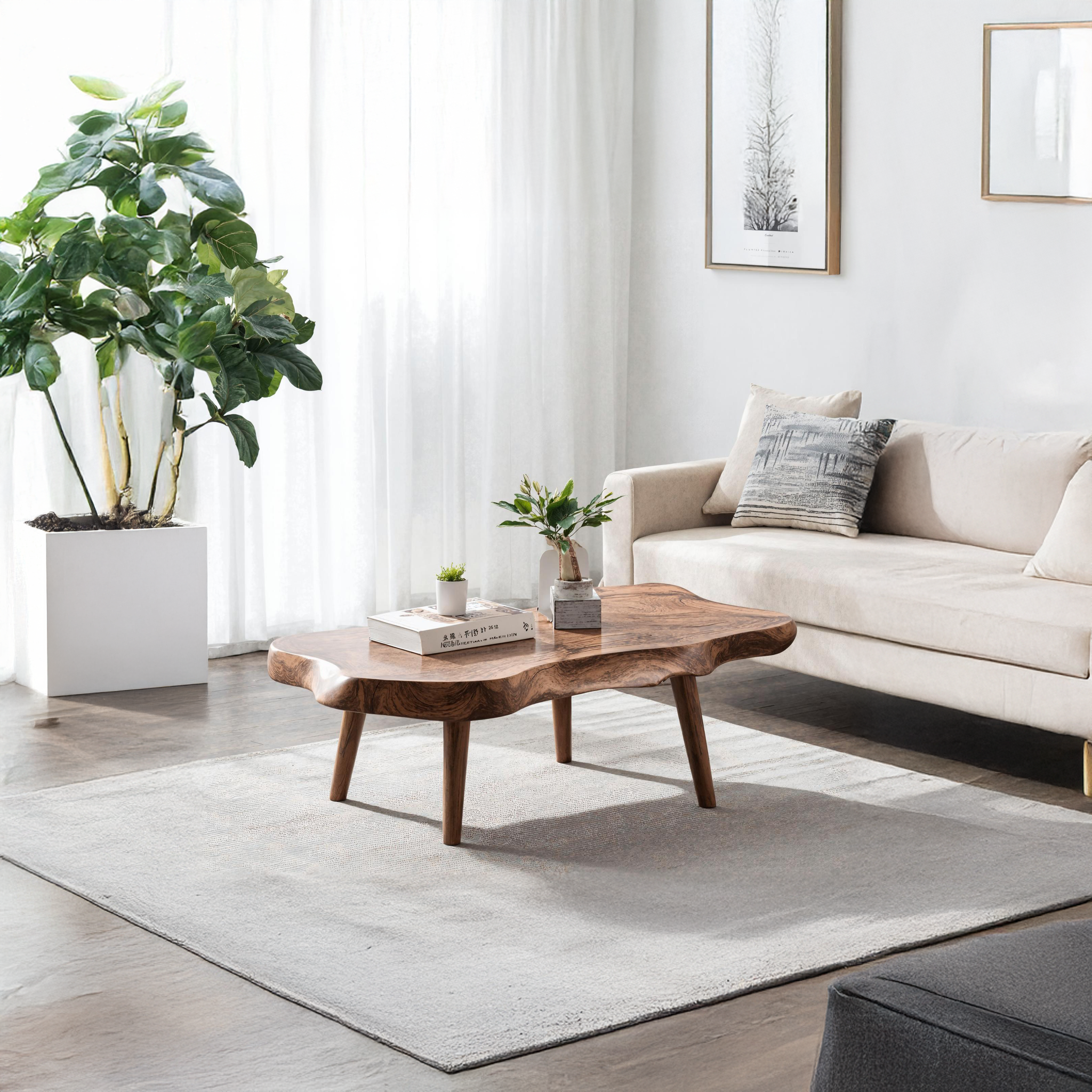 Rustic Wooden Coffee Table For Cozy Living Room Style SILDTCF137