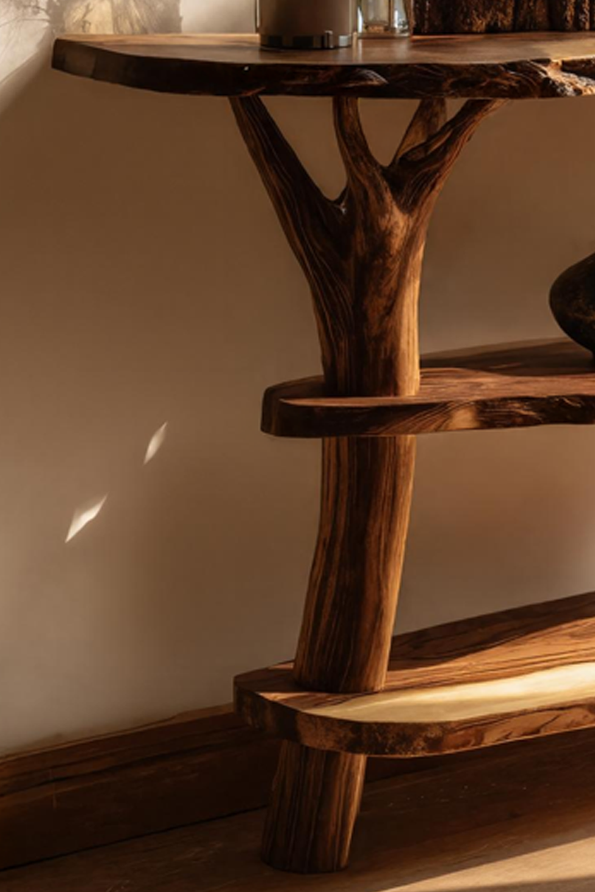 Mid Century Solid Wood Console Table For Entryway Furniture Design SILDTTNCS035