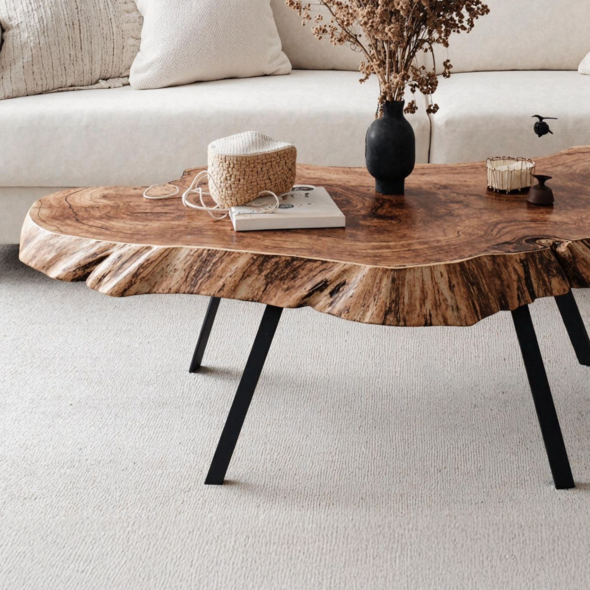 Mid Century Low Table For Minimalist Living Room SILDTTRCF010