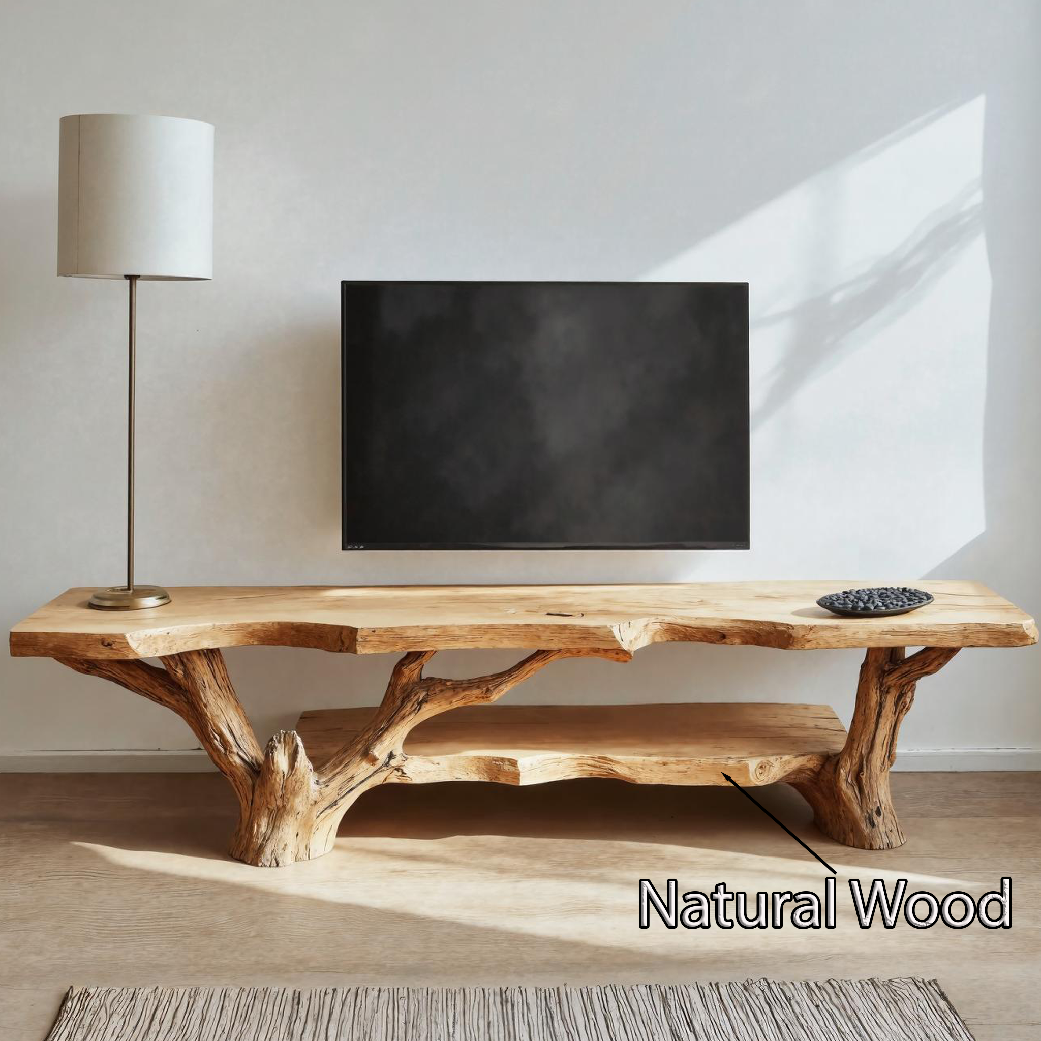 Rustic TV Cabinet Stand For Living Room And Entryway SILDTTVC019