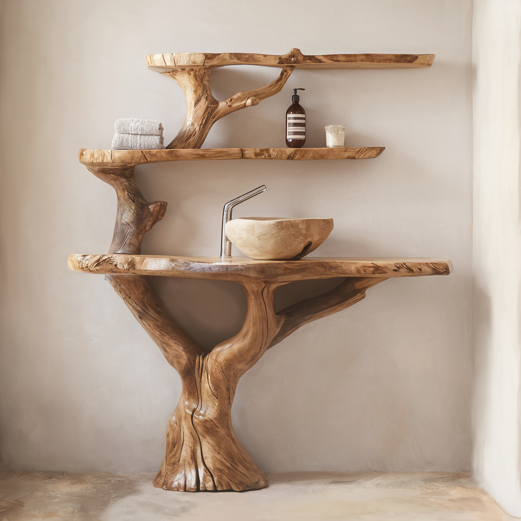 Live Edge Vanity Bathroom Sink SILDTBRV009