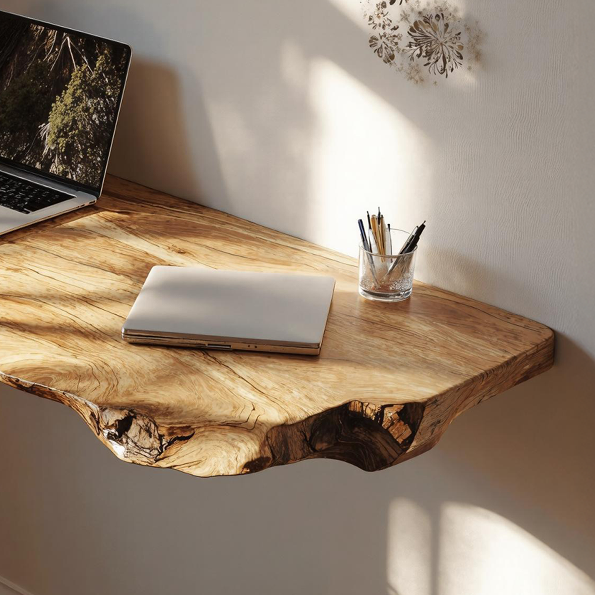 Vintage Wooden Floating Table For Stylish Living Room Furniture SILDTFLD032