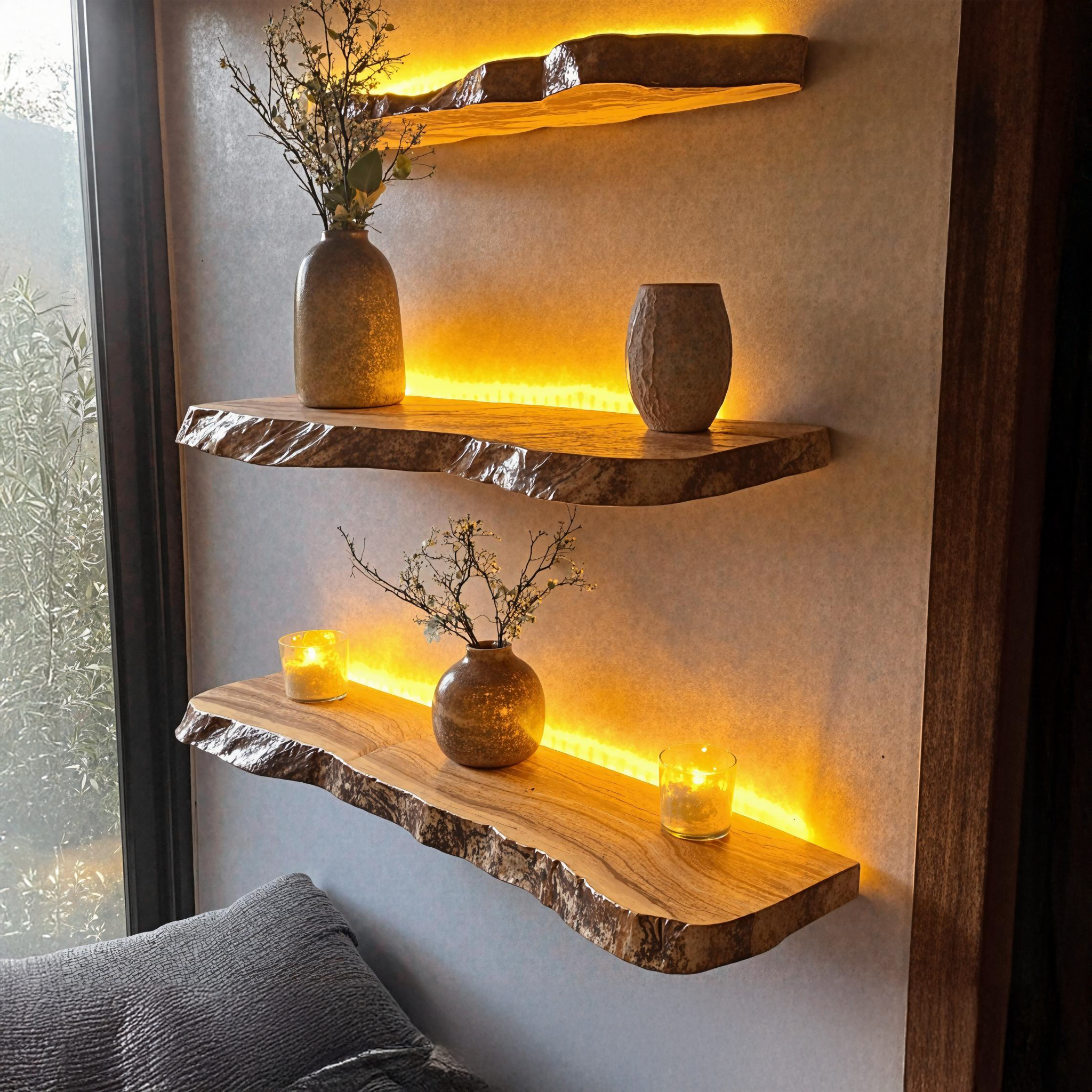 Minimalist Wooden Floating Shelf For Wall Display And Storage SILDTFL146