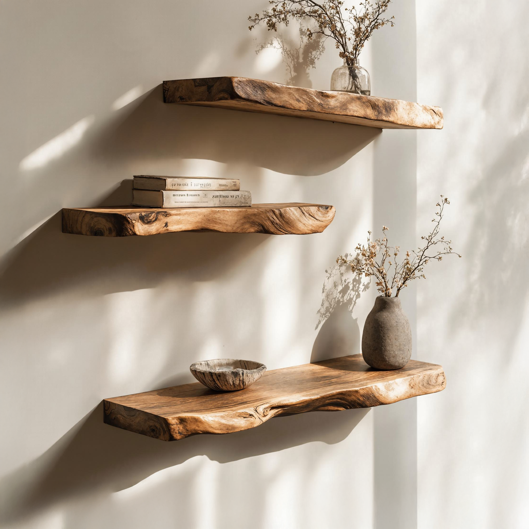 Rustic Farmhouse Wooden Floating Shelf For Bedroom SILDTFL129