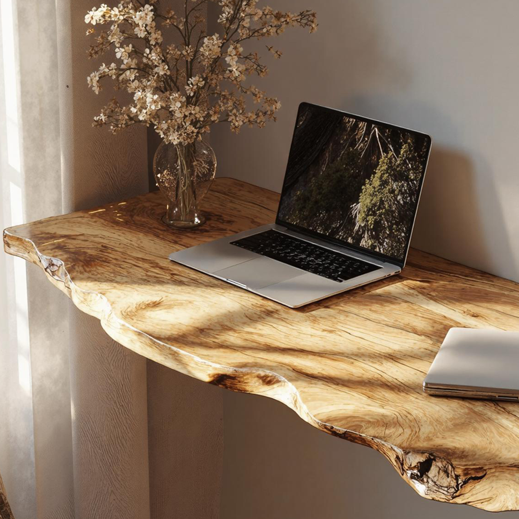 Vintage Wooden Floating Table For Stylish Living Room Furniture SILDTFLD032