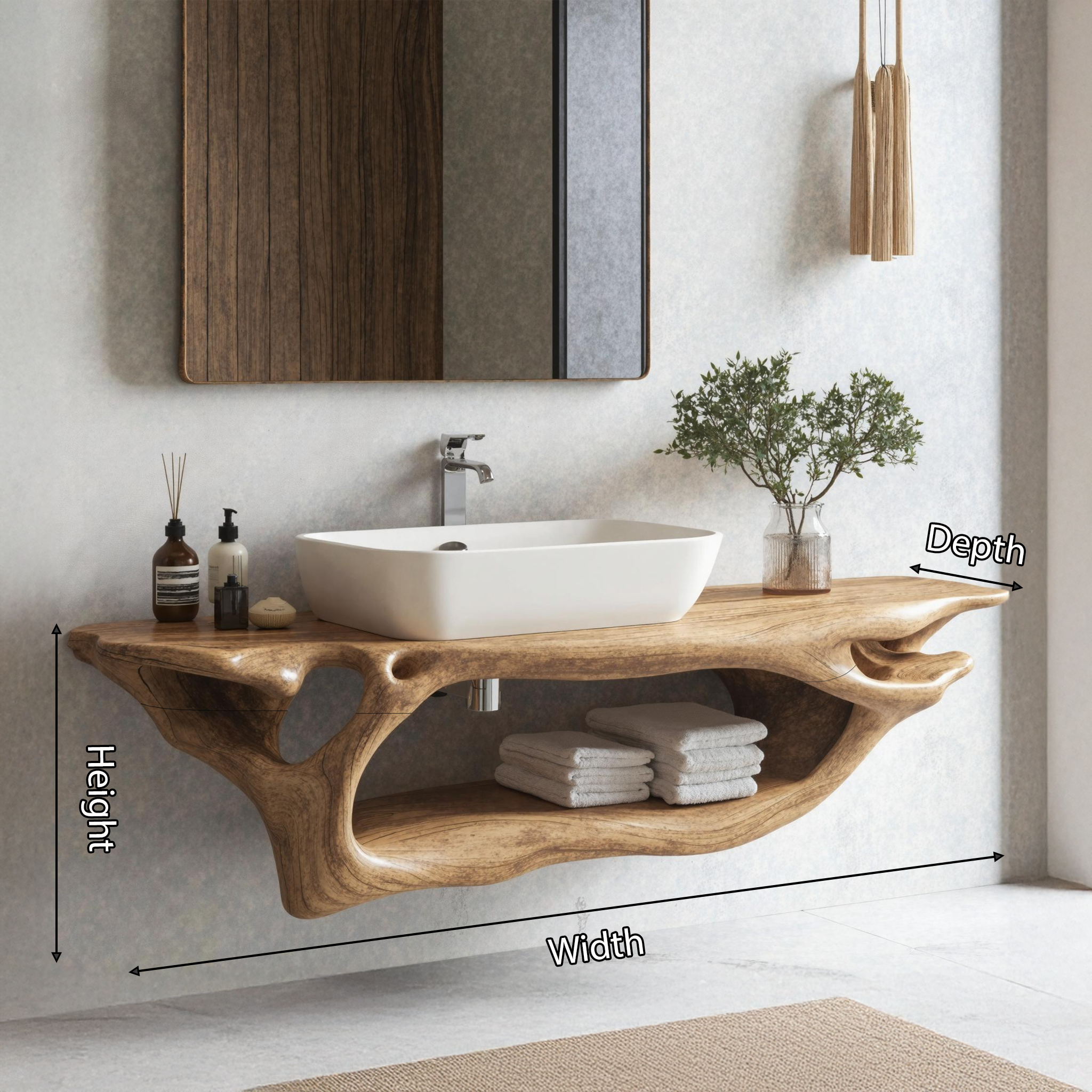 Rustic Bathroom Vanity For Unique Bathroom Makeover SILDTTNBAS003