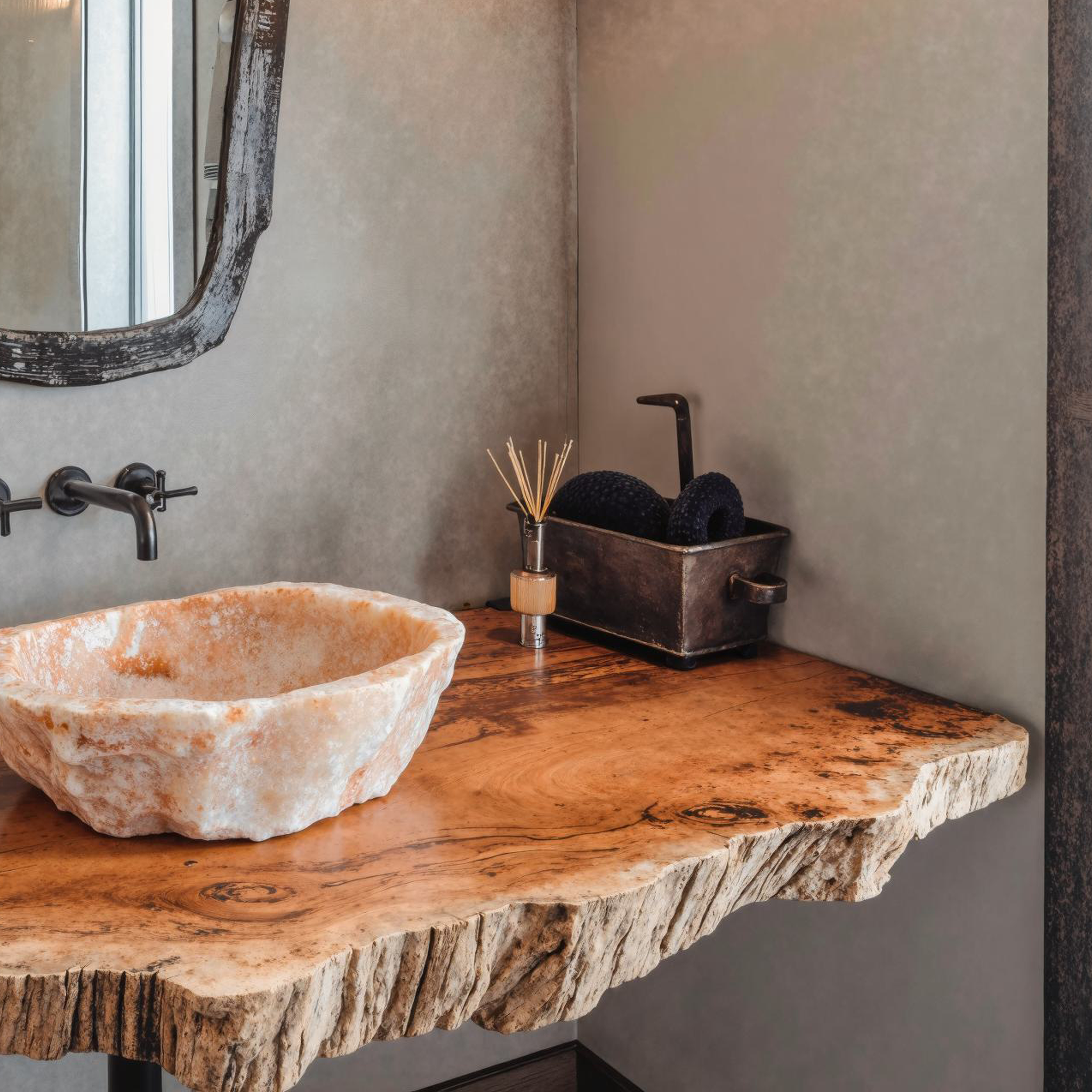 Compact Rustic Bathroom Floating Shelf With Stylish Design SILDTBRV120