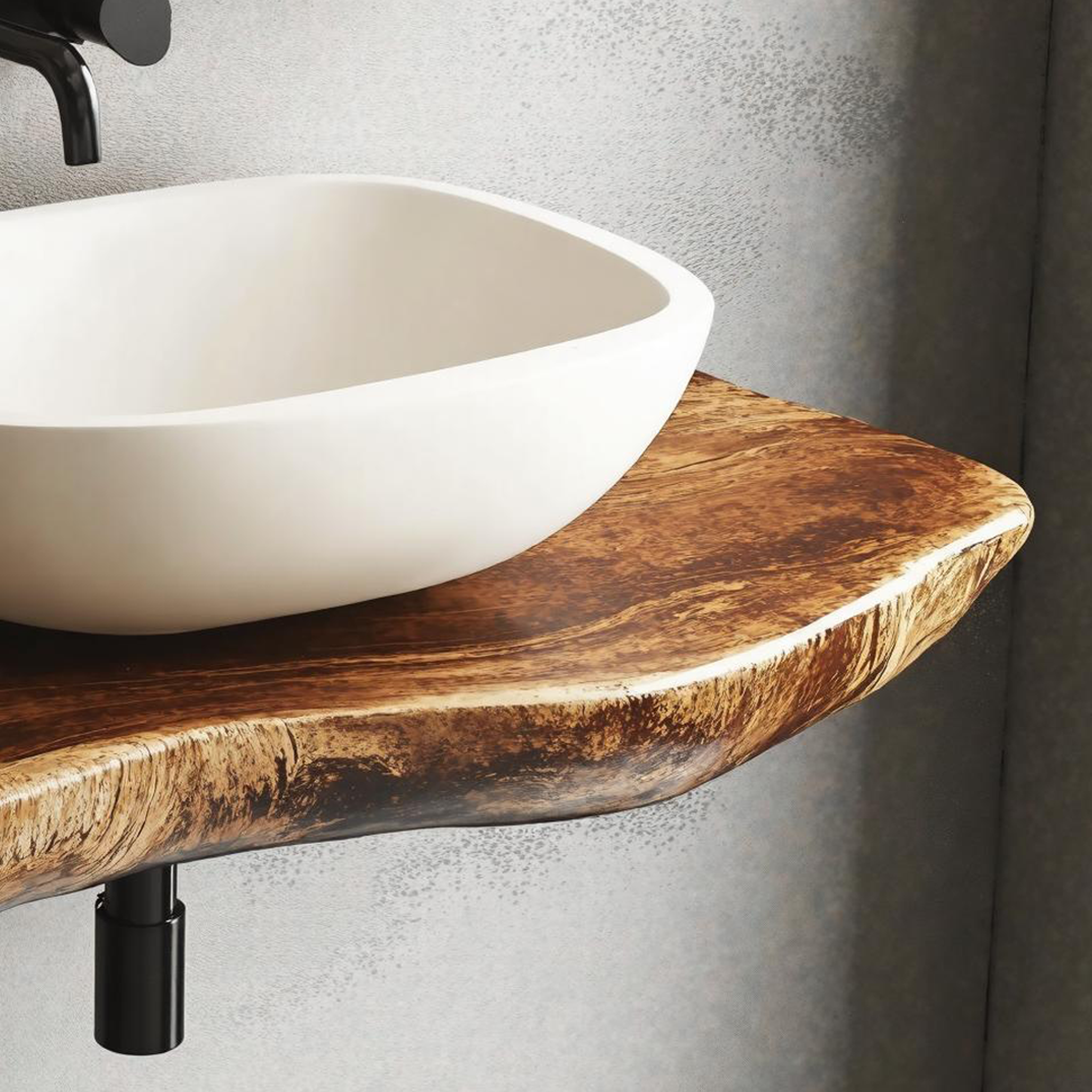 Modern Floating Bathroom Vanity Shelf For Elegant Spaces SILDTBRV179