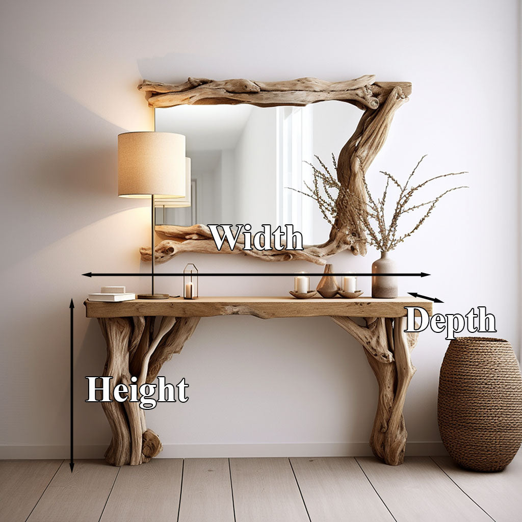 Floating Wood Narrow Console Table For Minimalist Homes SILDTCS006