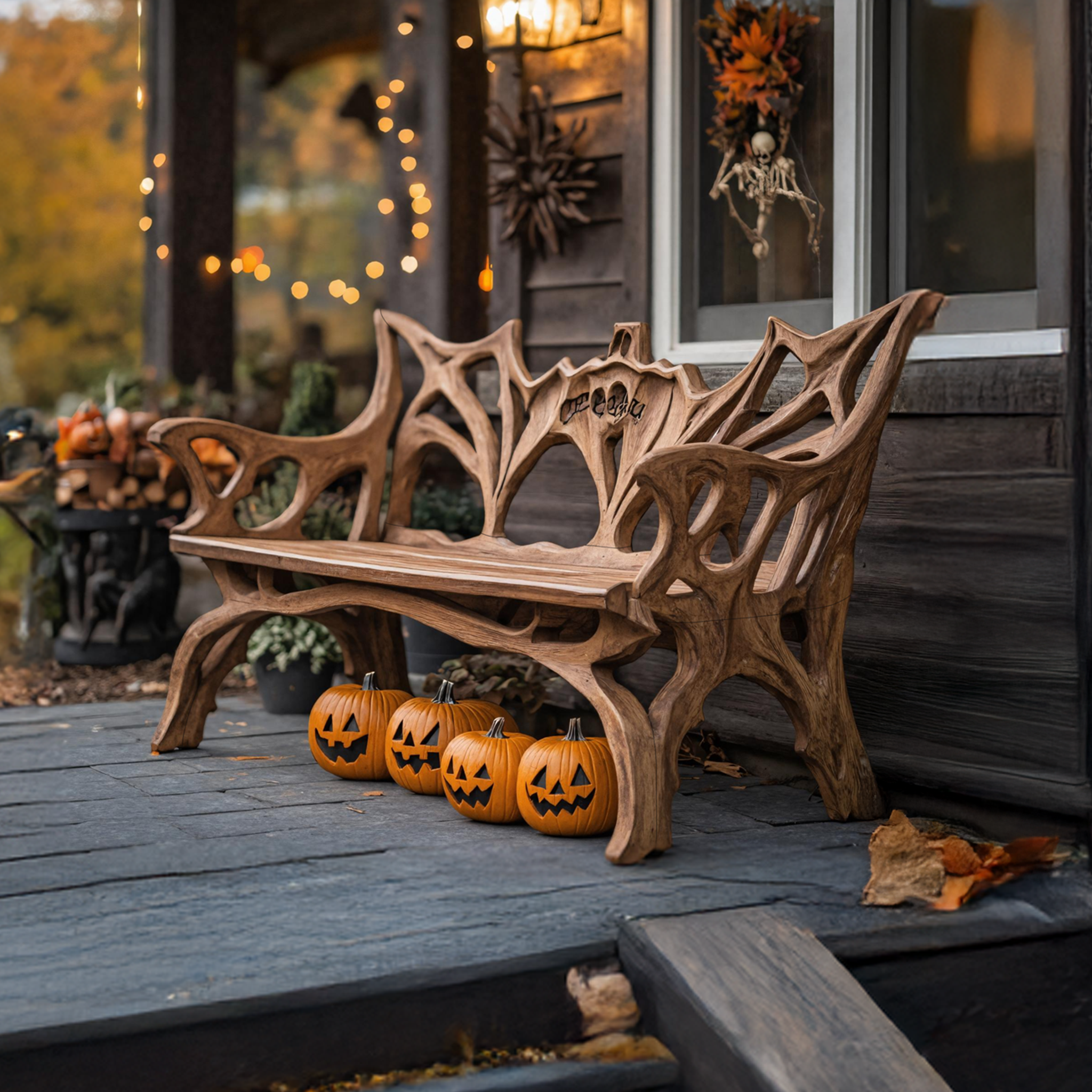 Farmhouse Live Edge Outdoor Bench For Country Style Outdoor Design SILDTTNHOB027
