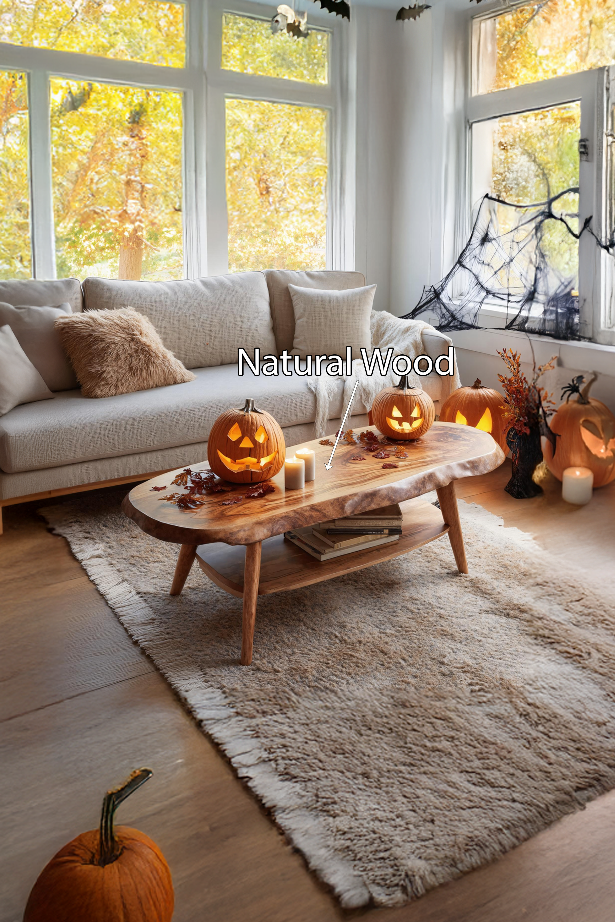 Modern Wooden Live Edge Coffee Table Entryway Design Trick Or Treat SILDTTNHCF037