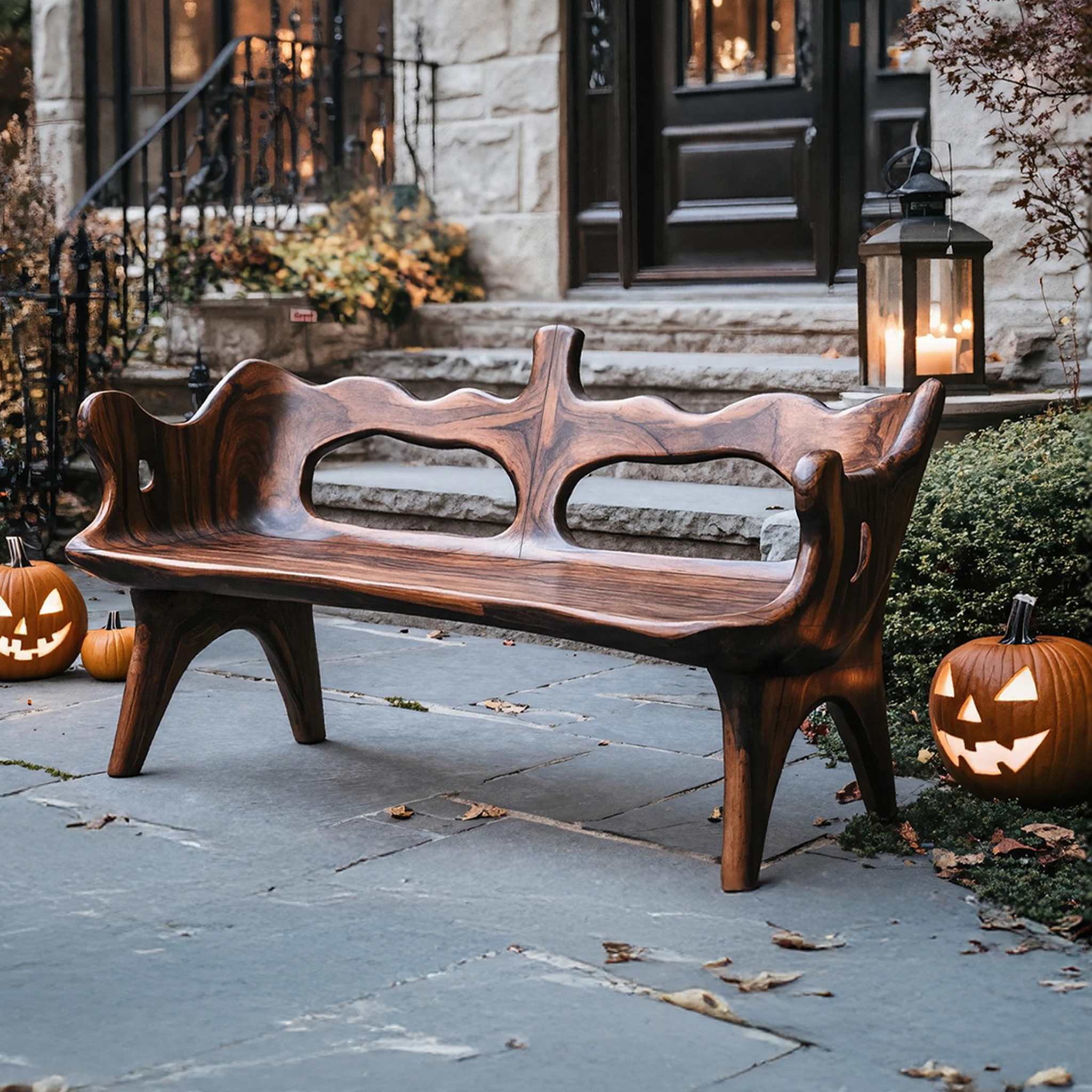 Rustic Halloween Patio Chair For Festive Outdoor Furniture Decor SILDTTNHOB009