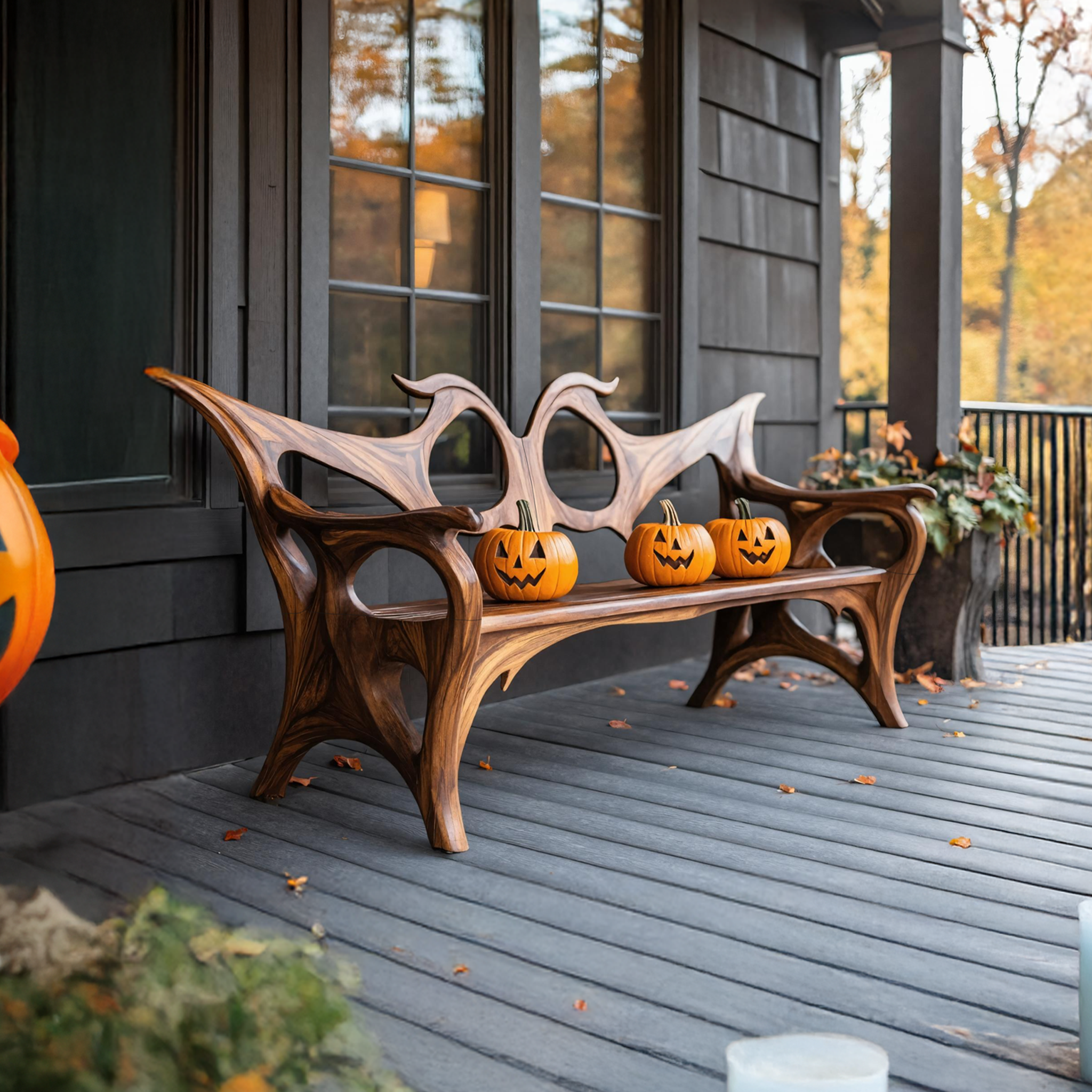Farmhouse Halloween Patio Chair For Outdoor Halloween Decorations SILDTTNHOB033