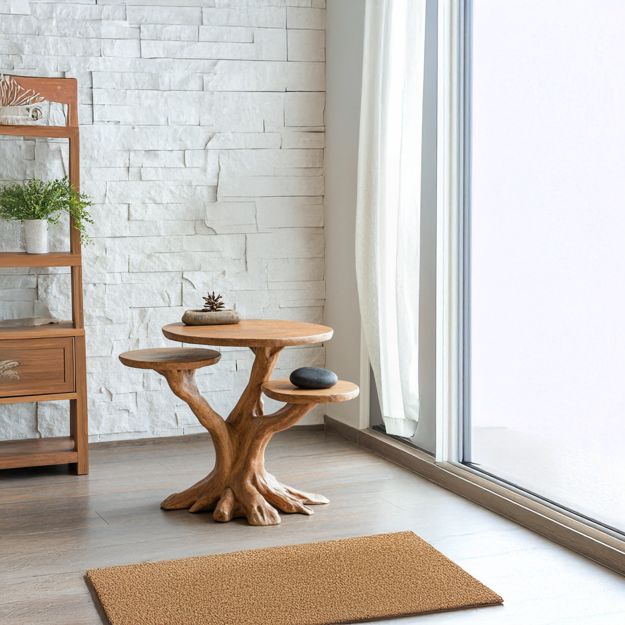 Farmhouse Live Edge End Table Living Room Decor SILDTTNEN002