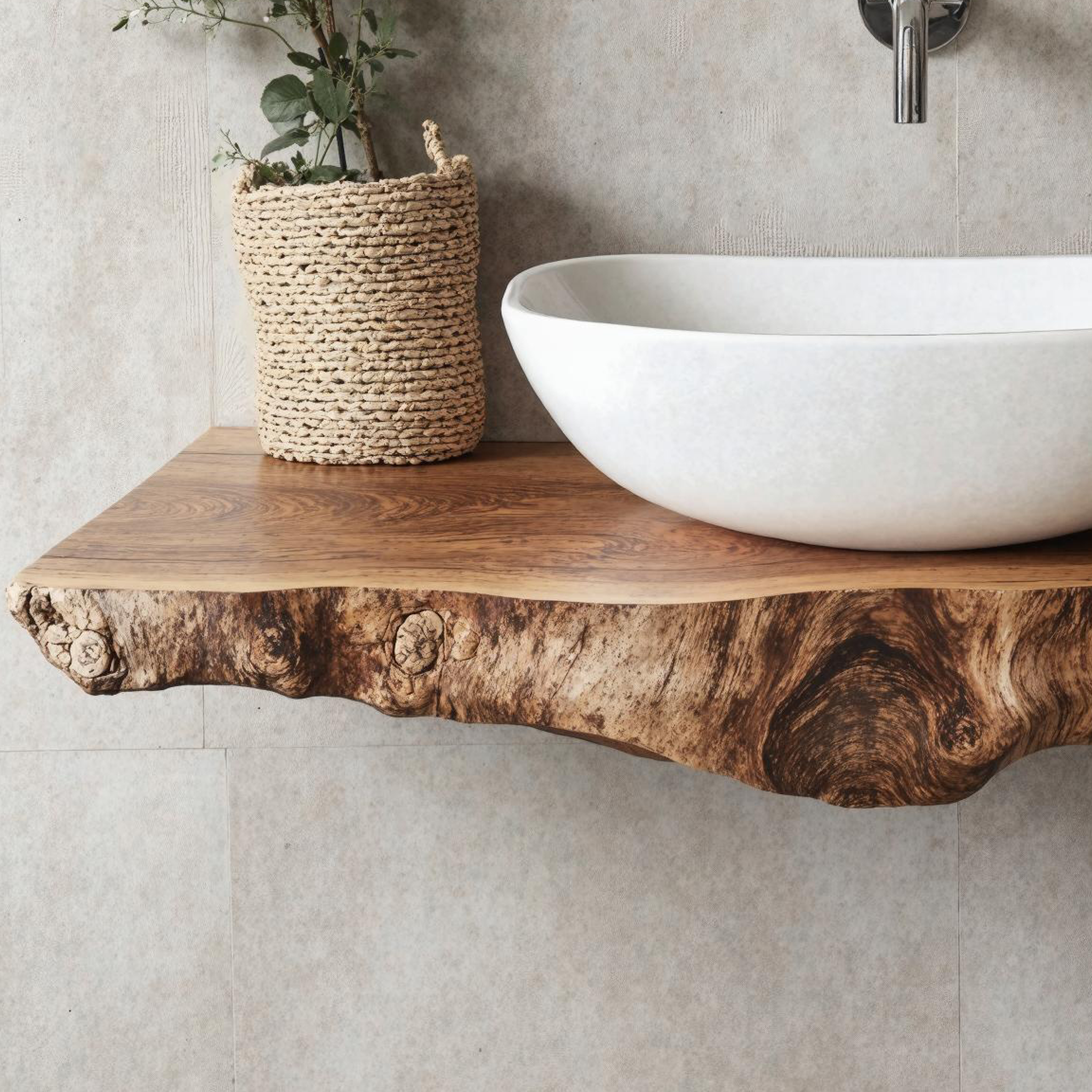 Handcrafted Floating Shelf For Bathroom Vanity Storage SILDTBRV178