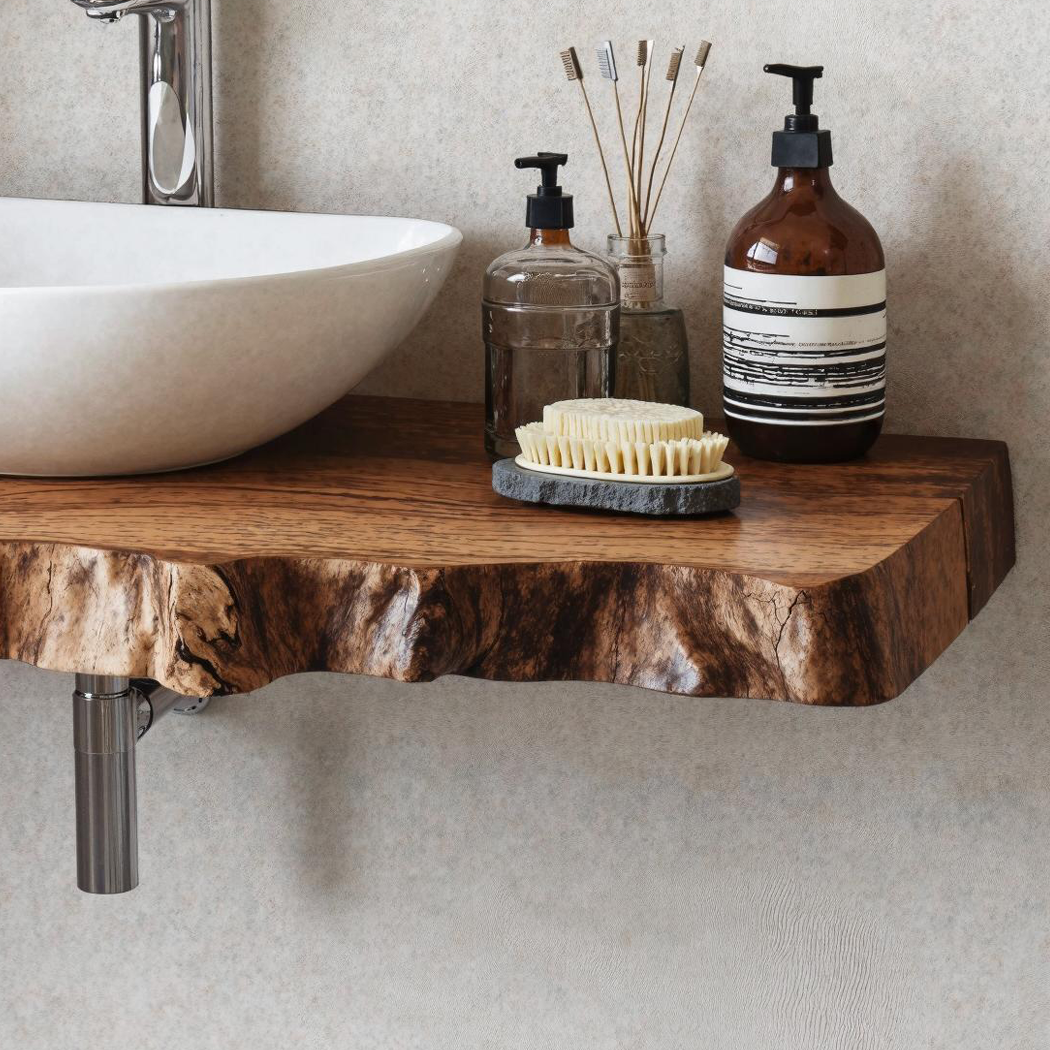 Wooden Floating Shelf For Bathroom Vanity With Storage Space SILDTBRV181