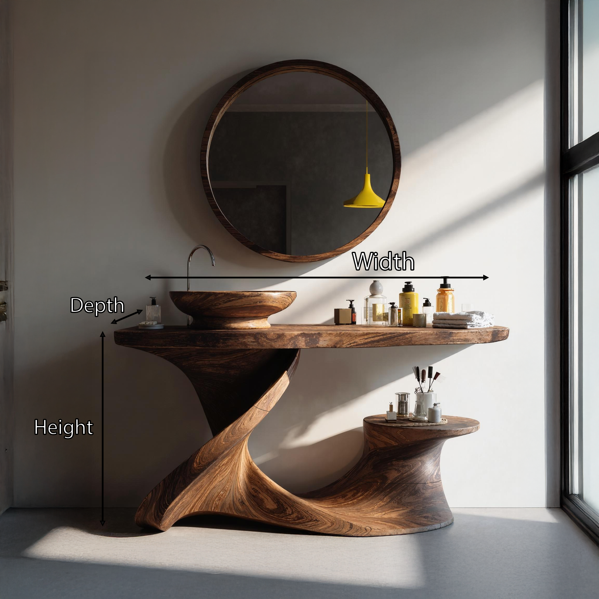 Rustic Vanity For Cozy Bathroom Interior Design SILDTTRBRV003