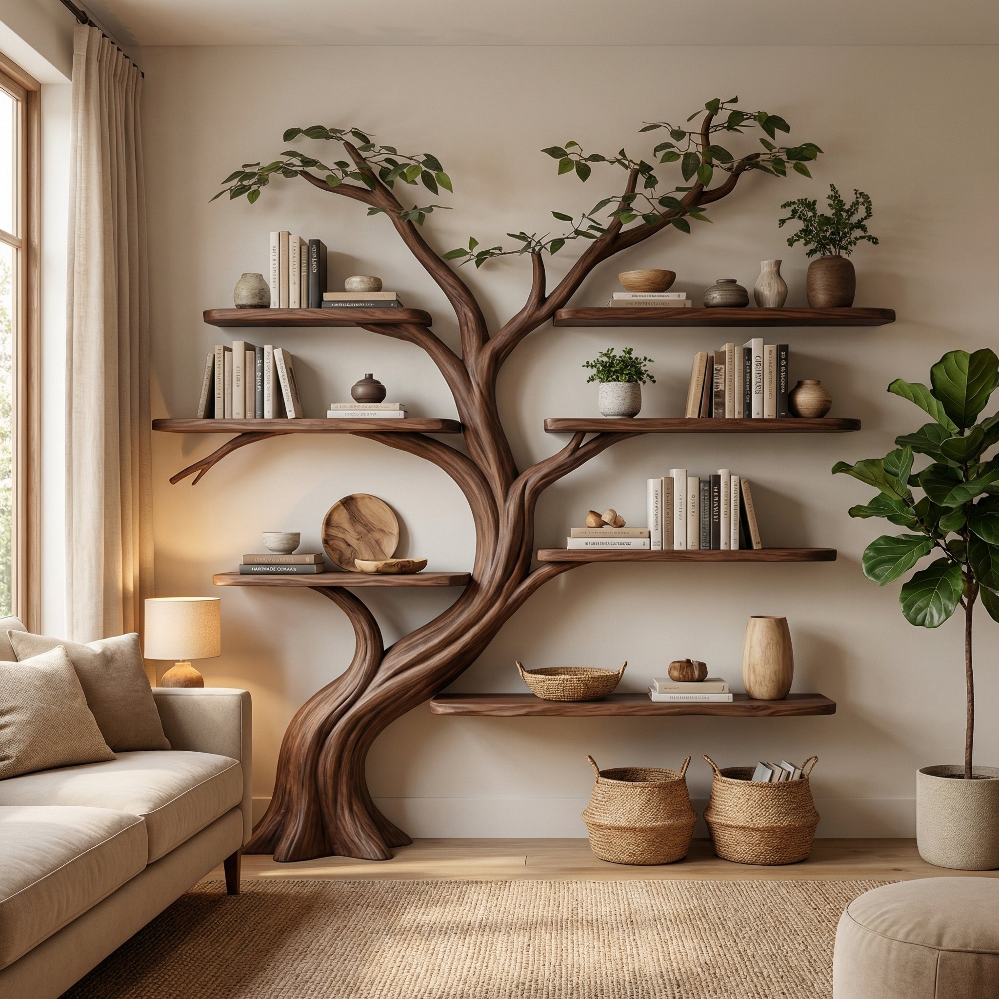 Driftwood Branch Shelf Floating Shelf Wall Mouted SINLTB121