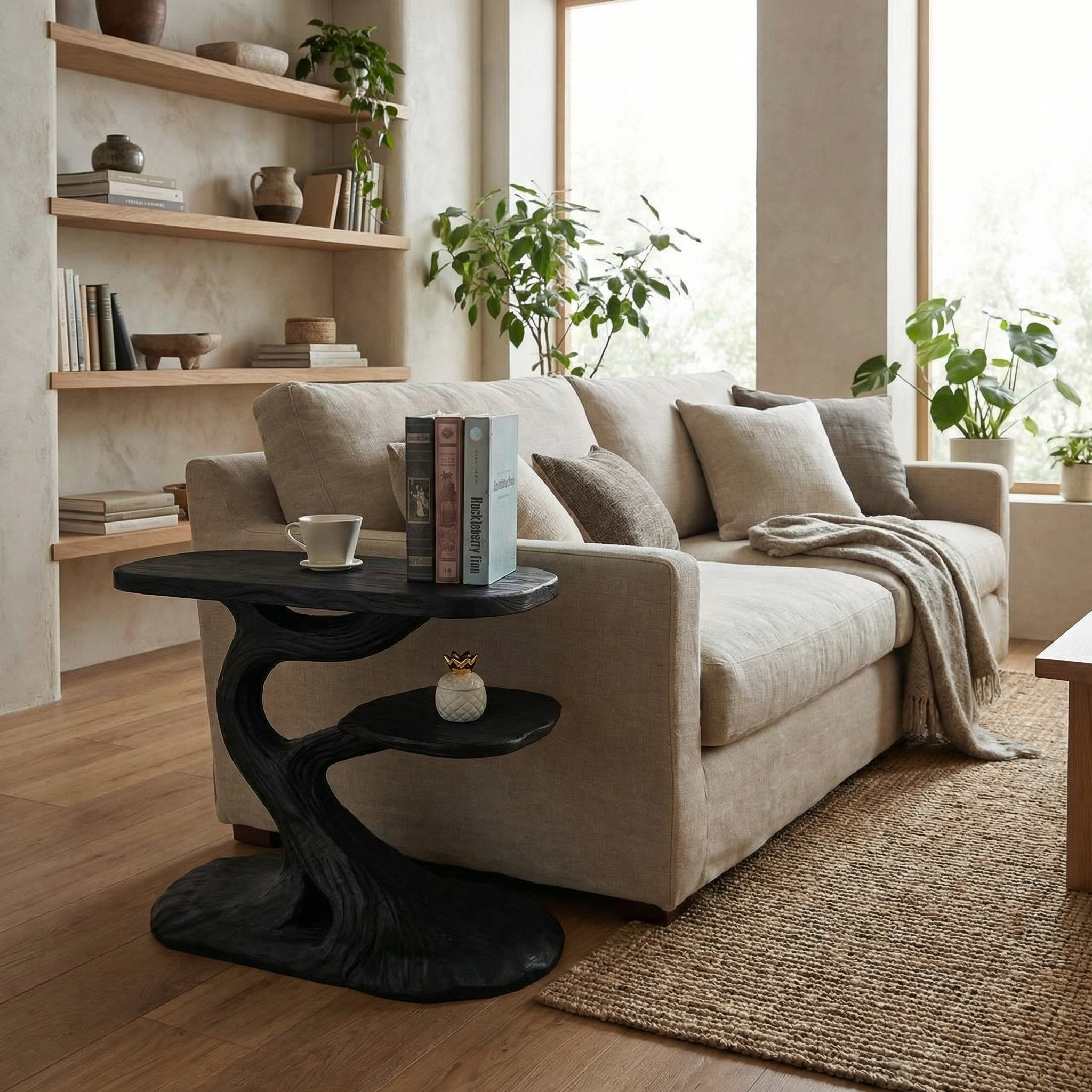 Rustic Tree End Table Living Room SINLSABT024