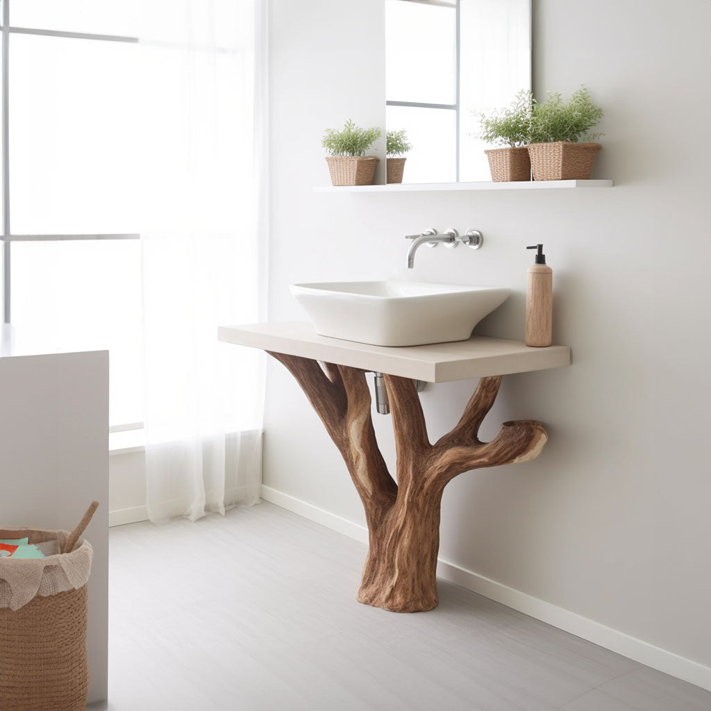 Handcrafted Counter Bathroom Sink SILDTBRV016
